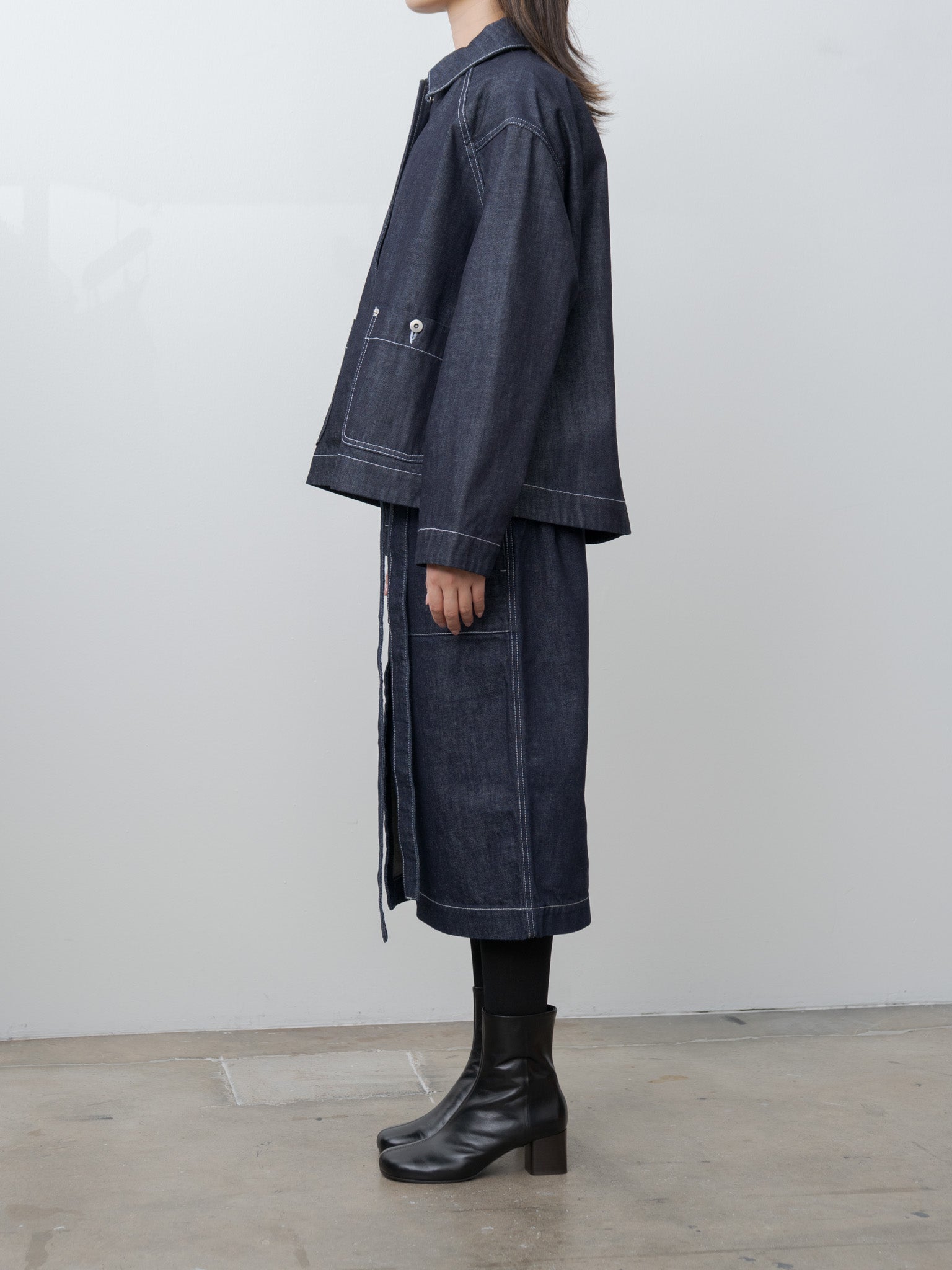 Namu Shop - Casey Casey Drays Travail Jacket DENIM - Dark Indigo