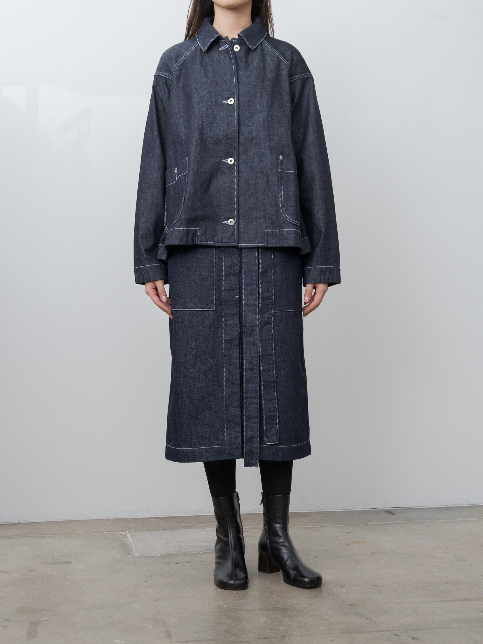 Namu Shop - Casey Casey Drays Travail Jacket DENIM - Dark Indigo