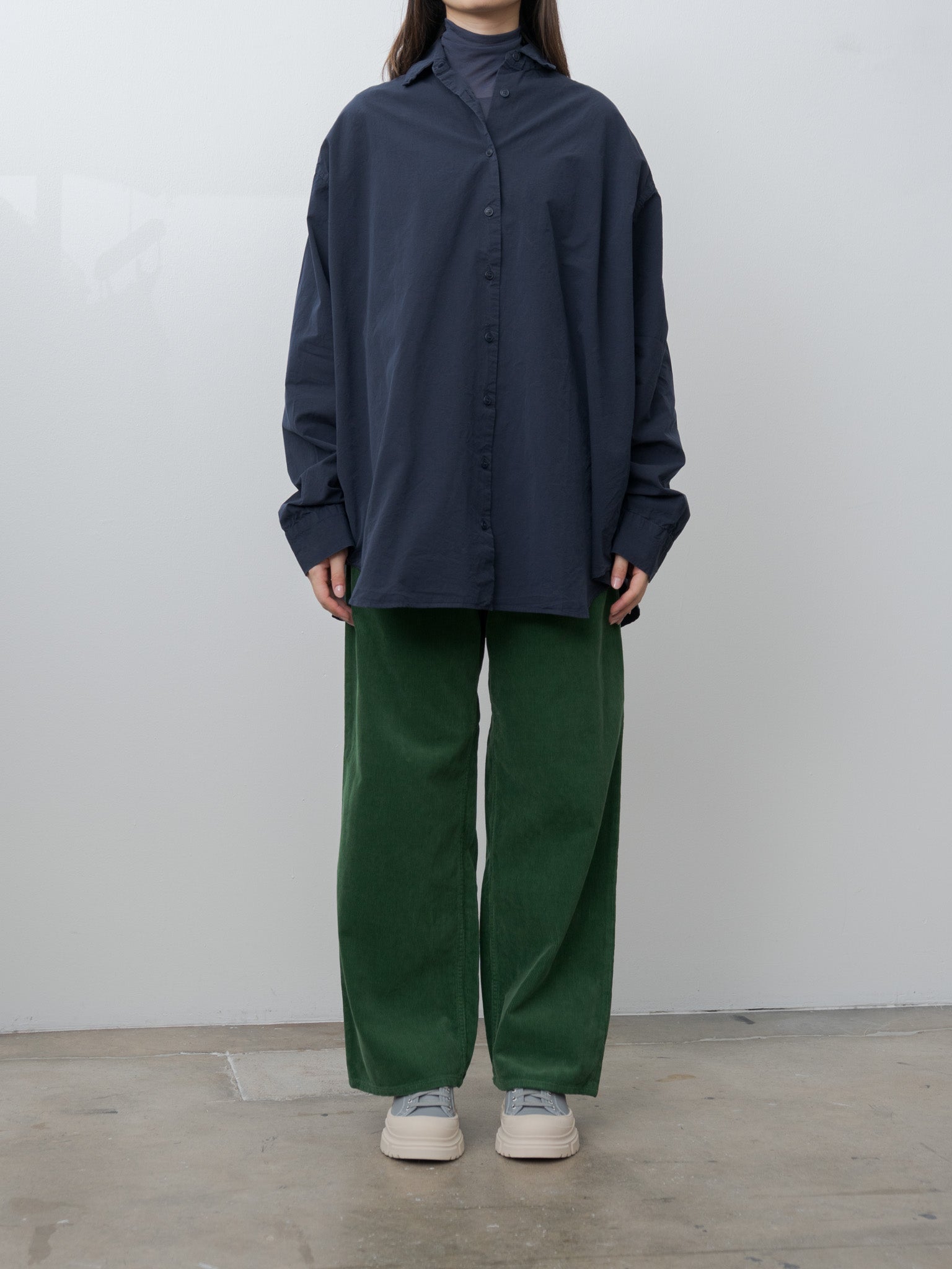 Namu Shop - Casey Casey Tippy Shirt PAPER COT - Navy