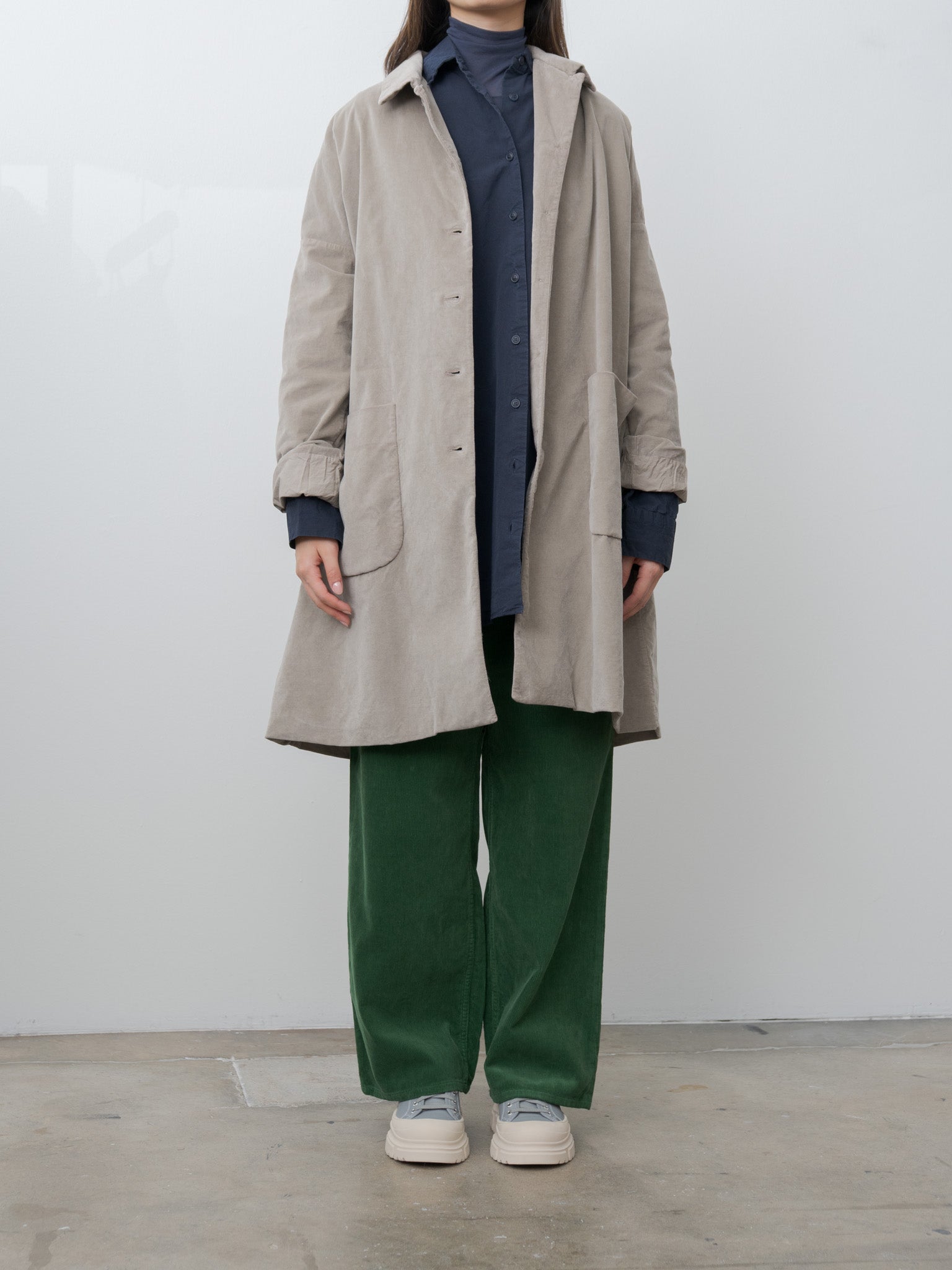 Namu Shop - Album di Famiglia Collar Coat V - Marron Glace