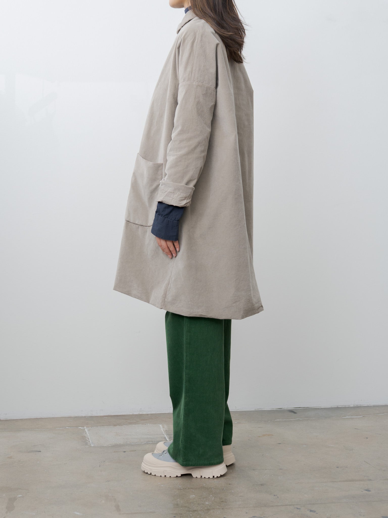 Namu Shop - Album di Famiglia Collar Coat V - Marron Glace