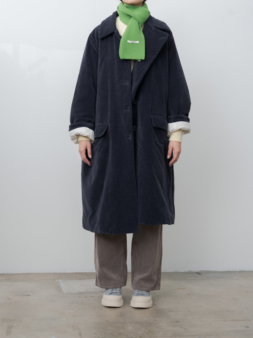 Namu Shop - Casey Casey Milu Coat L VELVET - Navy