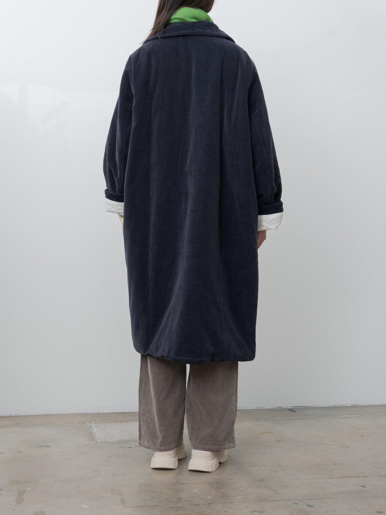 Namu Shop - Casey Casey Milu Coat L VELVET - Navy