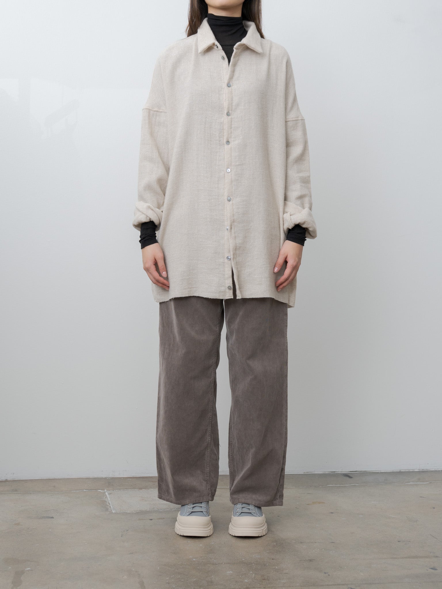 Namu Shop - Album di Famiglia Soft Collar Shirt Light WO/WS - Natural