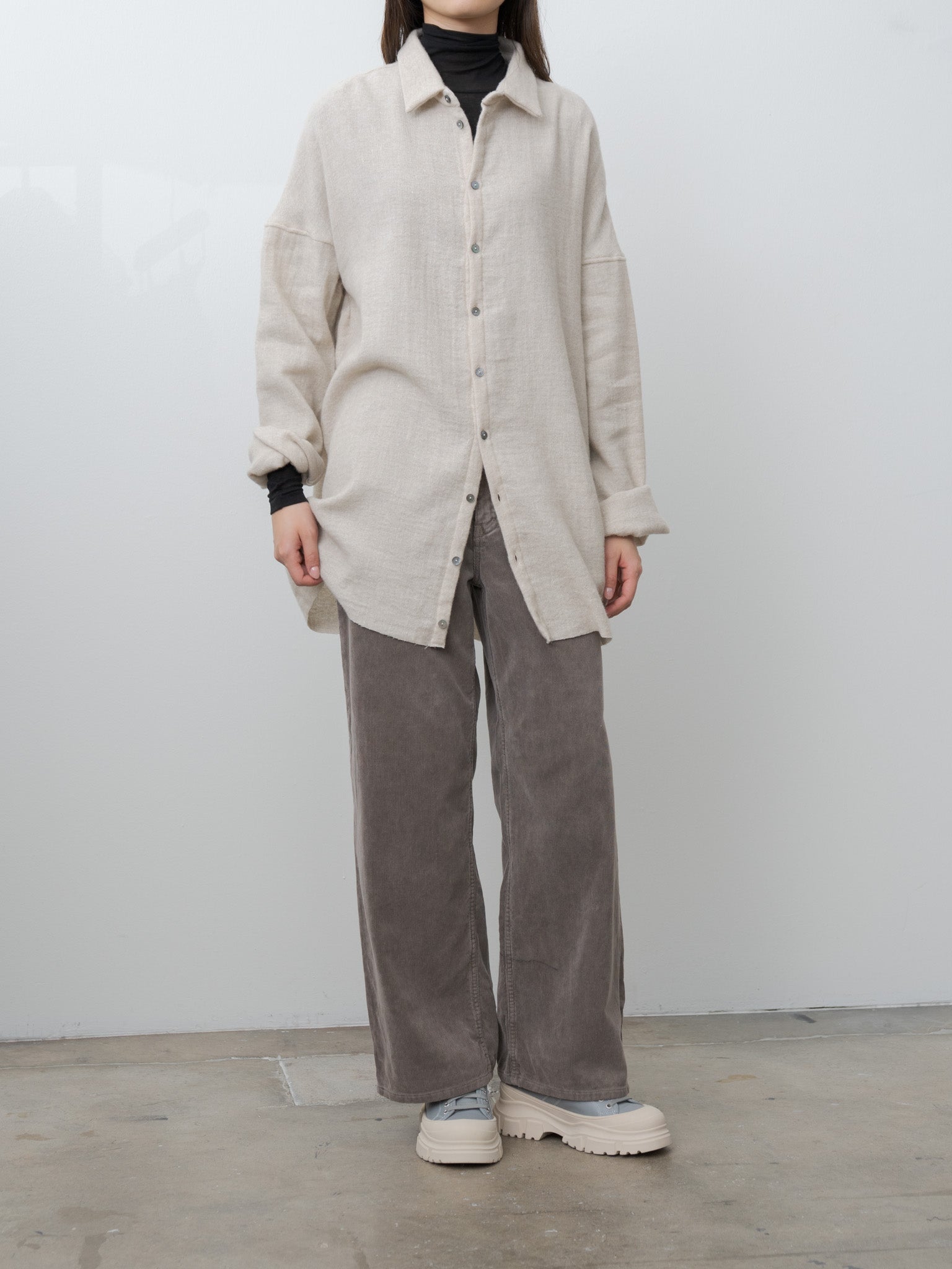 Namu Shop - Album di Famiglia Soft Collar Shirt Light WO/WS - Natural