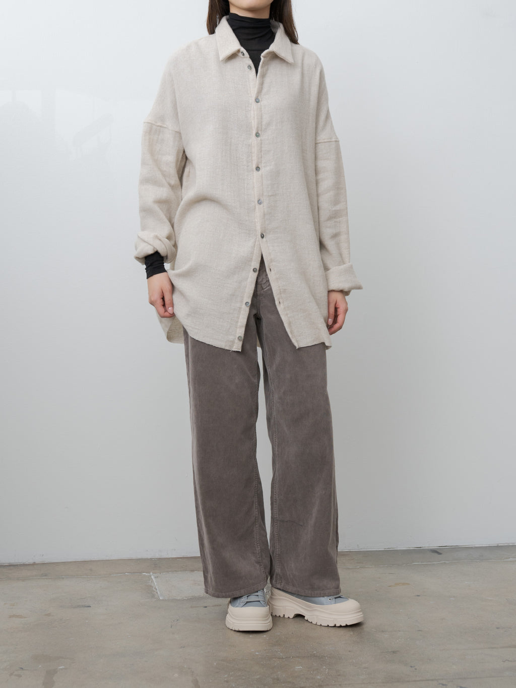 Namu Shop - Album di Famiglia Soft Collar Shirt Light WO/WS - Natural