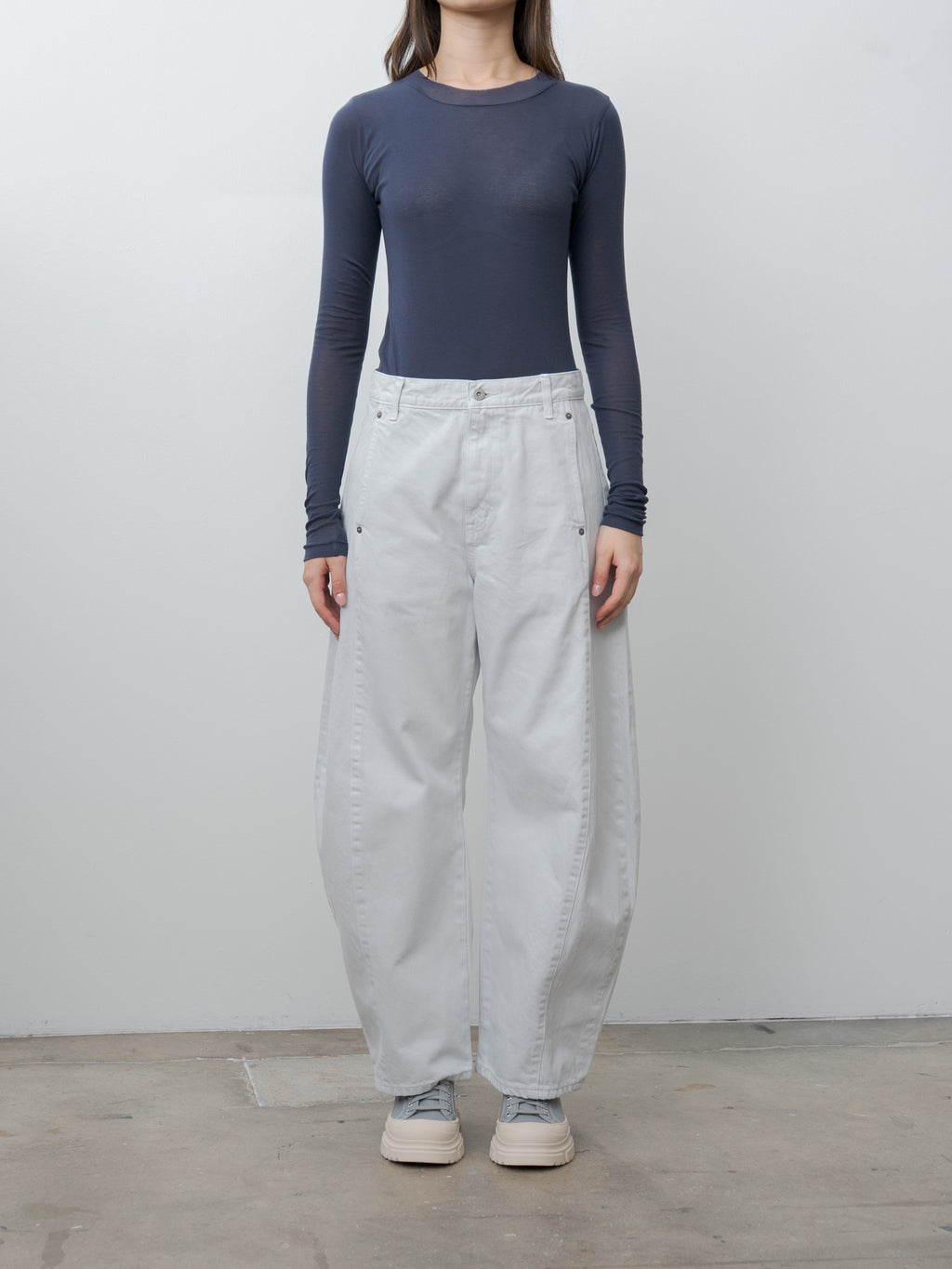 Namu Shop - Sayaka Davis Barrel Denim - Ice Gray