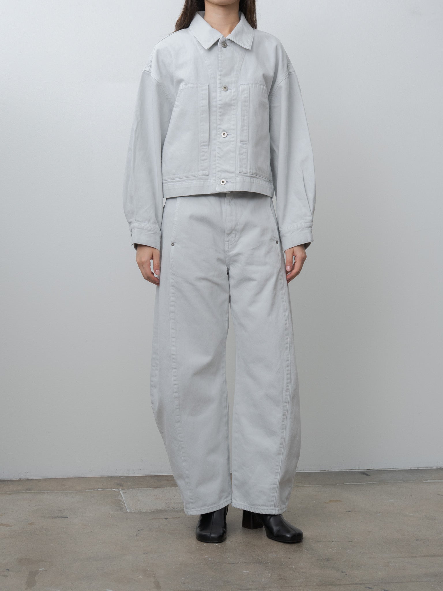 Namu Shop - Sayaka Davis Cropped Jacket - Ice Gray