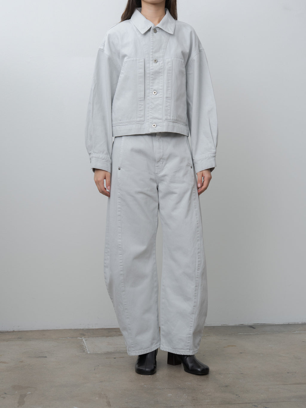 Namu Shop - Sayaka Davis Cropped Jacket - Ice Gray