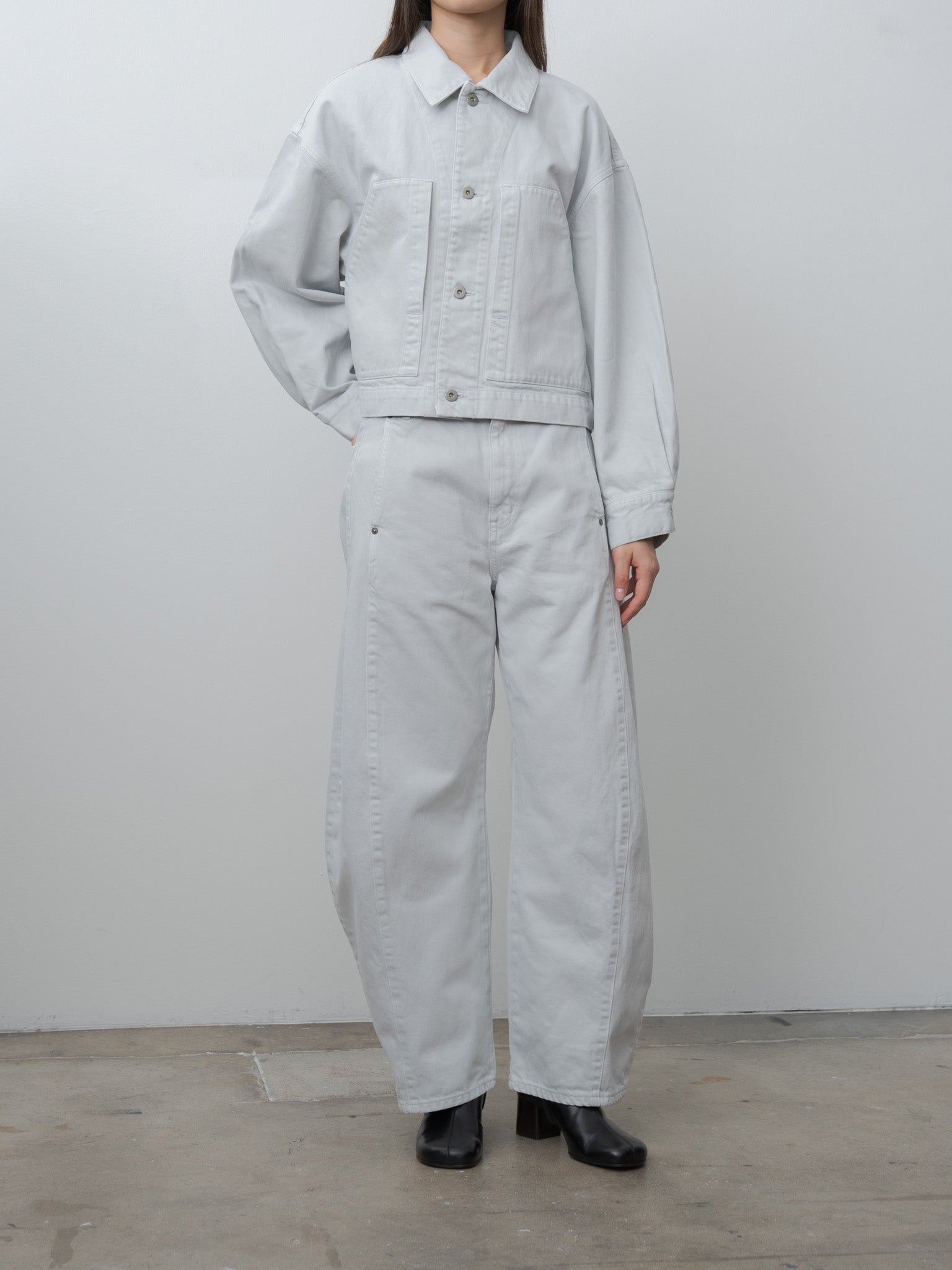 Namu Shop - Sayaka Davis Cropped Jacket - Ice Gray