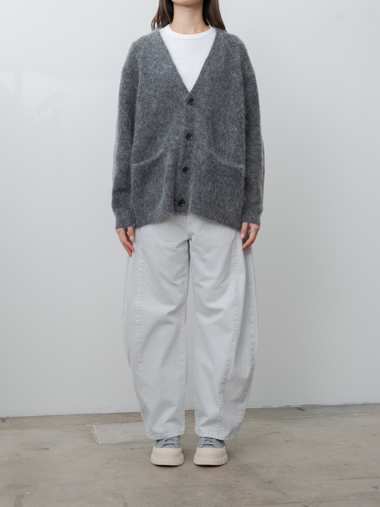 Namu Shop - Sayaka Davis Barrel Denim - Ice Gray