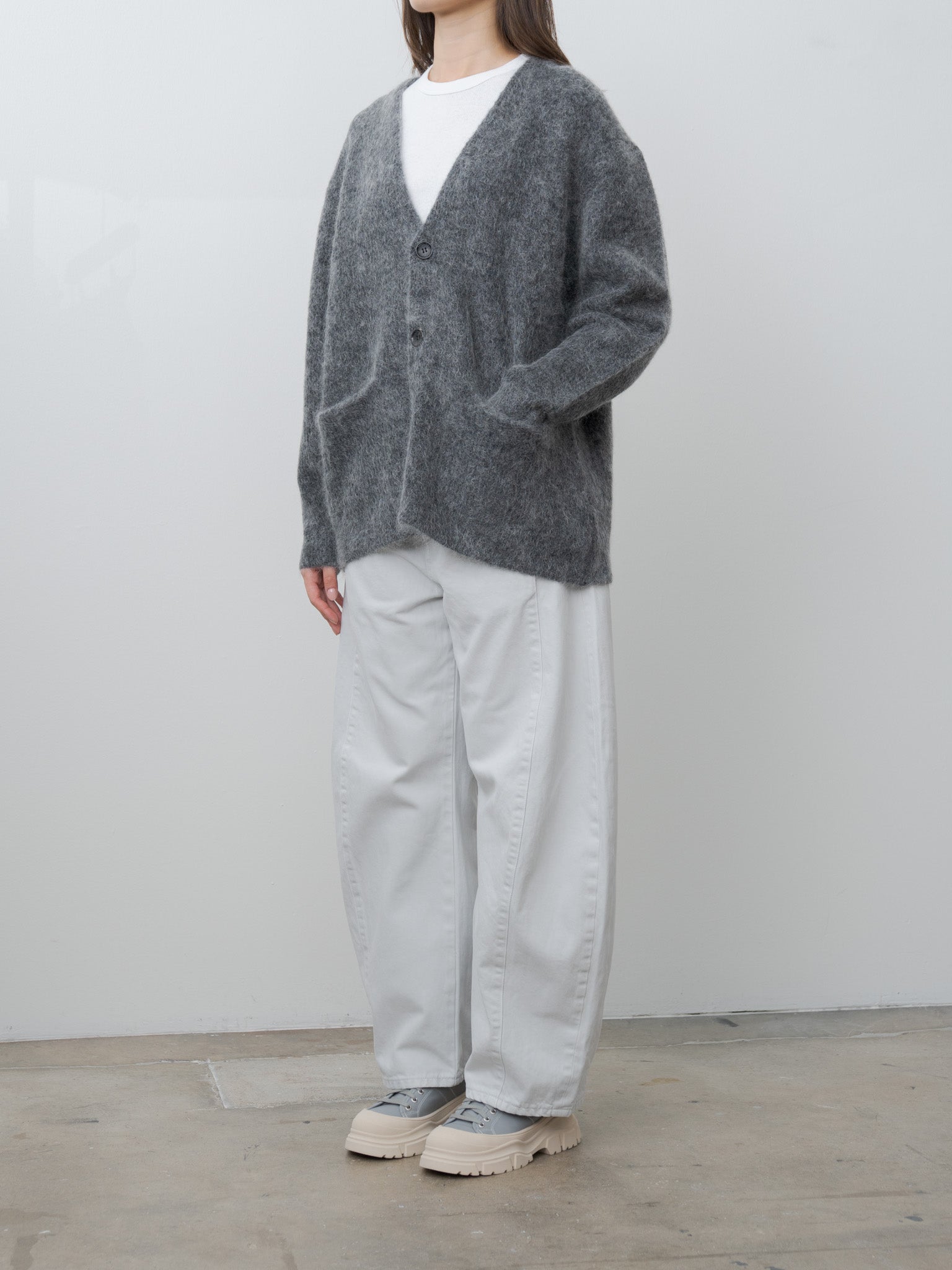 Namu Shop - Sayaka Davis Mohair Cardigan - Charcoal