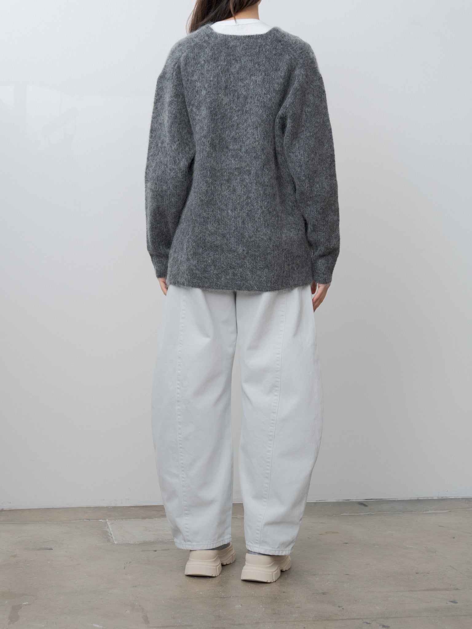 Namu Shop - Sayaka Davis Mohair Cardigan - Charcoal