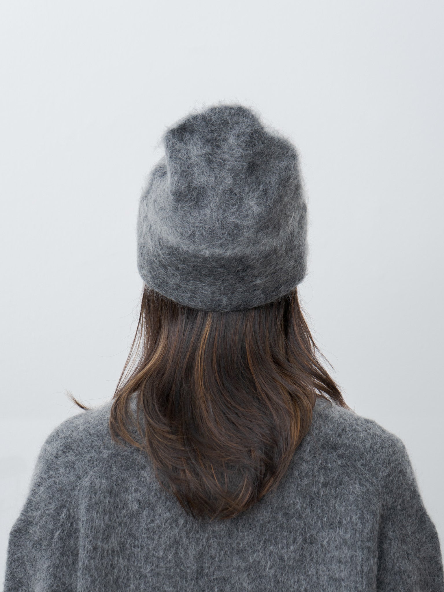 Namu Shop - Sayaka Davis Brushed Mohair Beanie - Charcoal