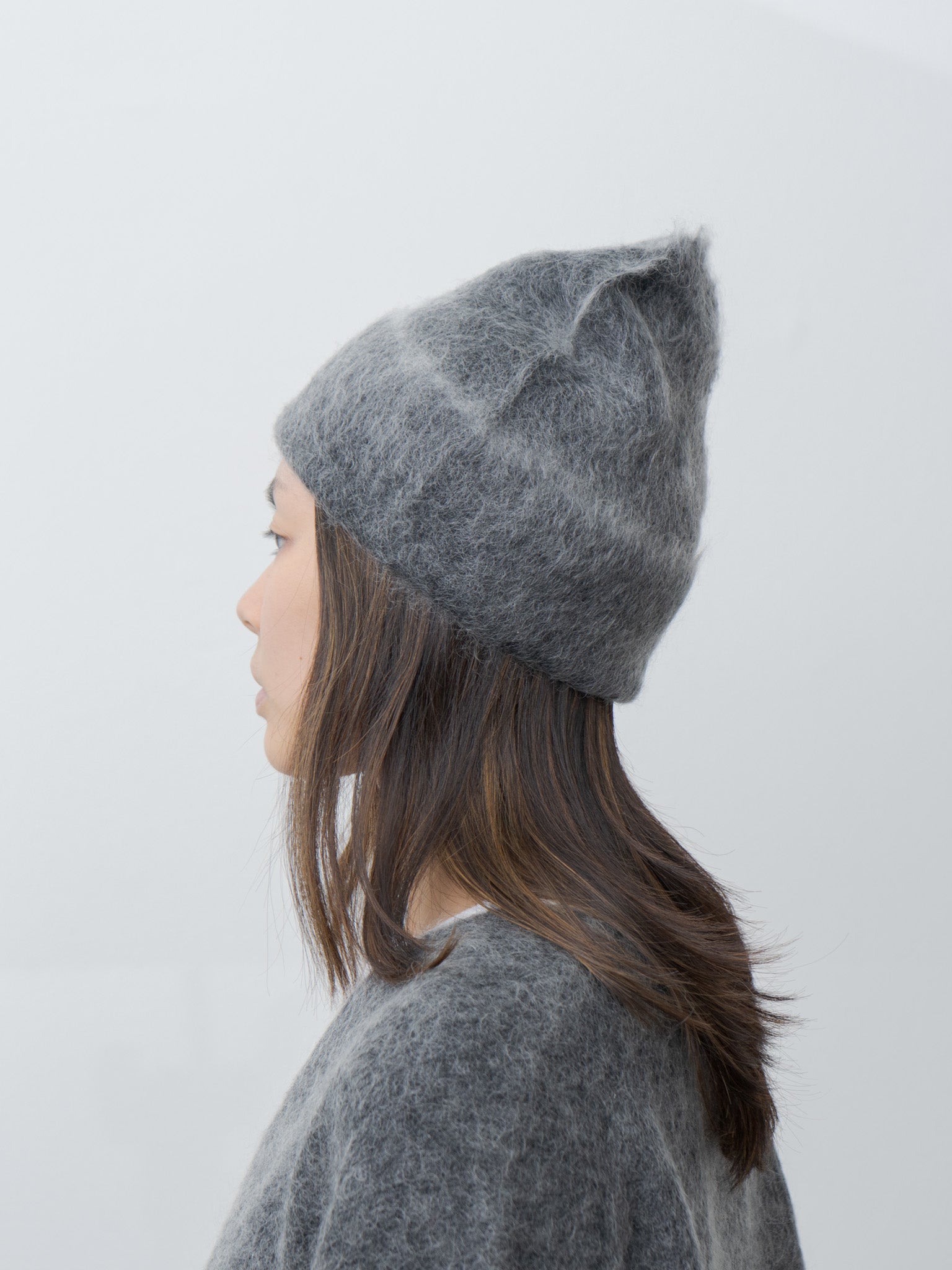 Namu Shop - Sayaka Davis Brushed Mohair Beanie - Charcoal