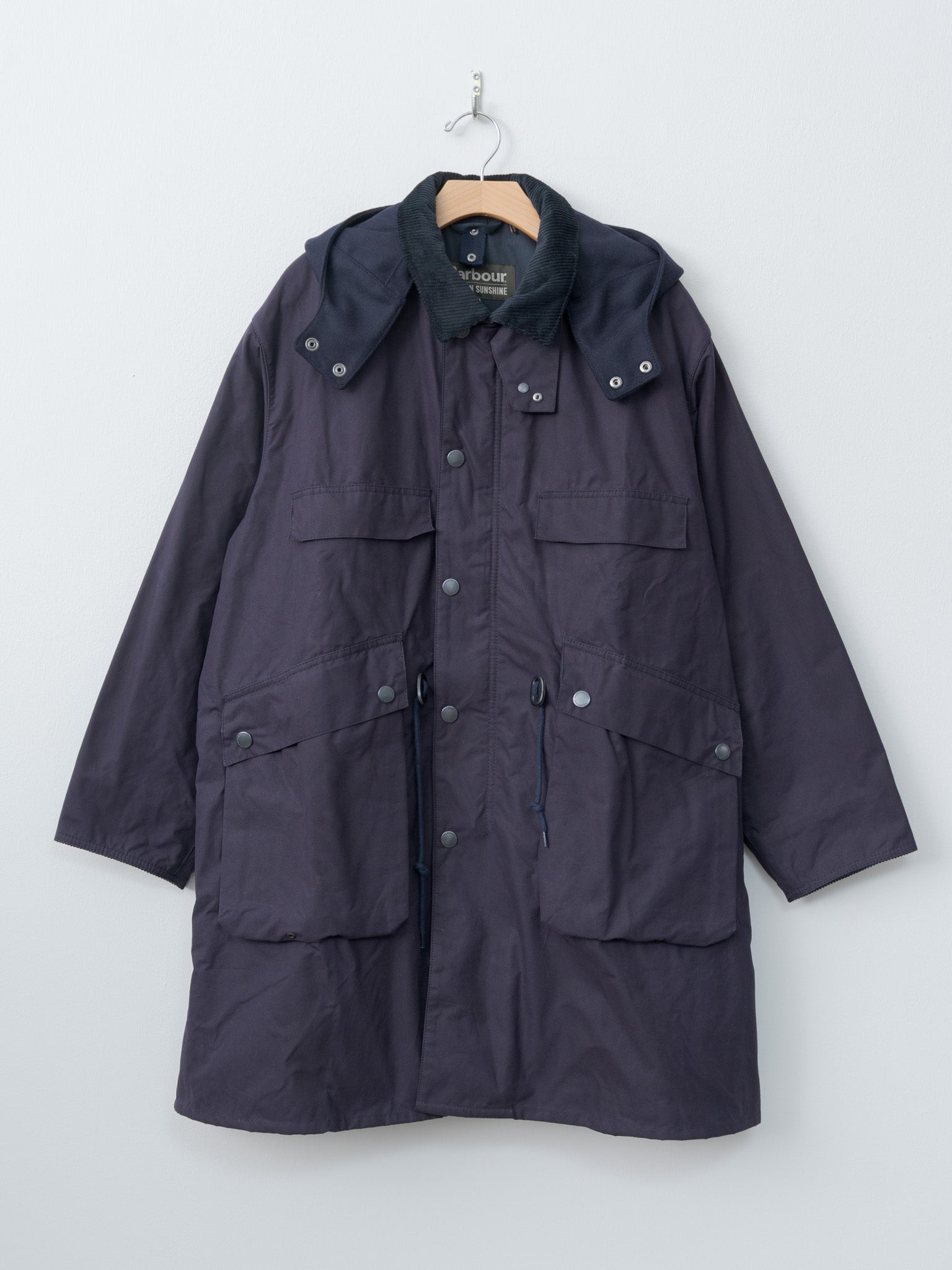 Namu Shop - Kaptain Sunshine Barbour x KS Bedale Casual Field Coat - Dark Indigo