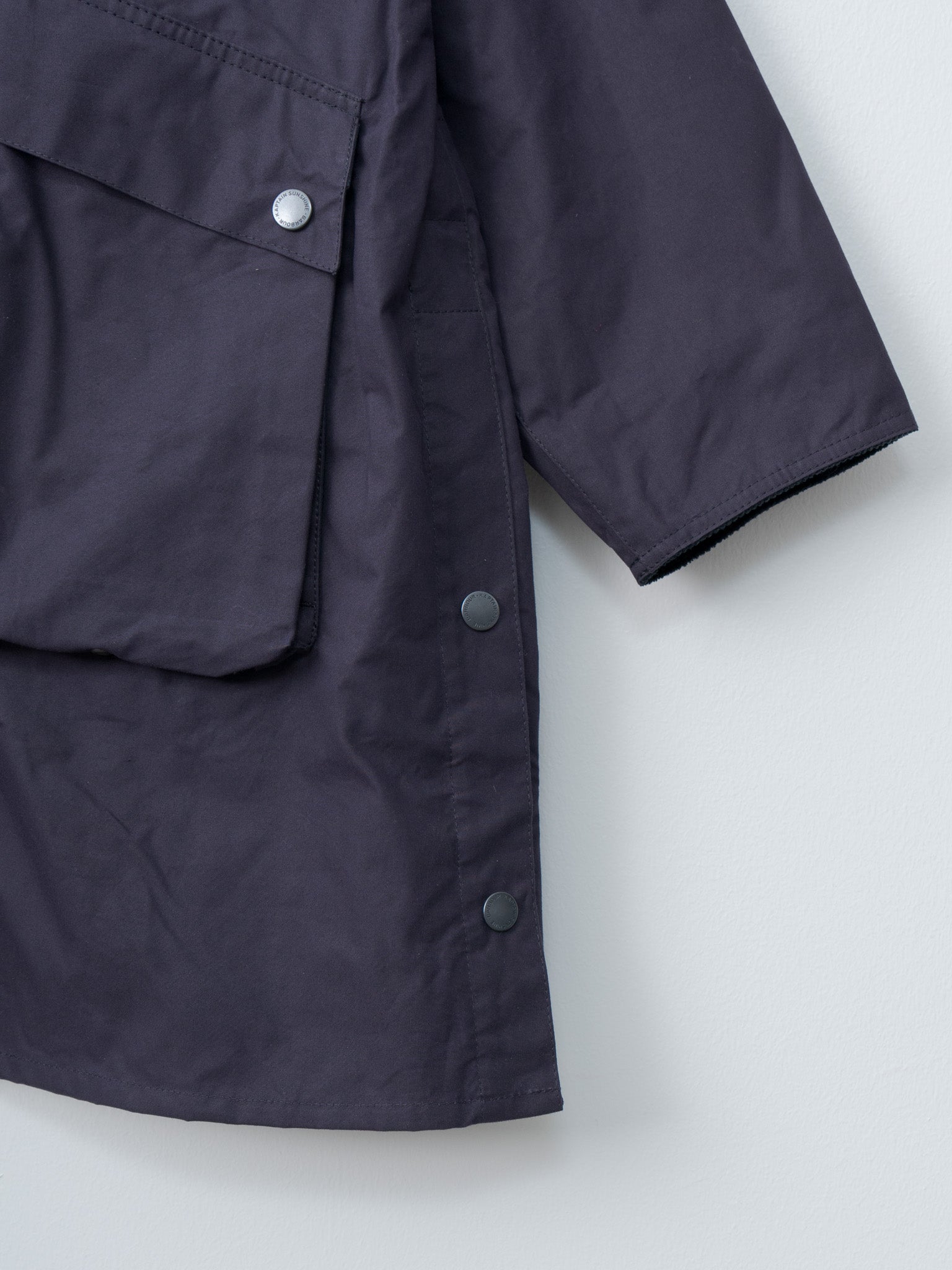 Namu Shop - Kaptain Sunshine Barbour x KS Bedale Casual Field Coat - Dark Indigo