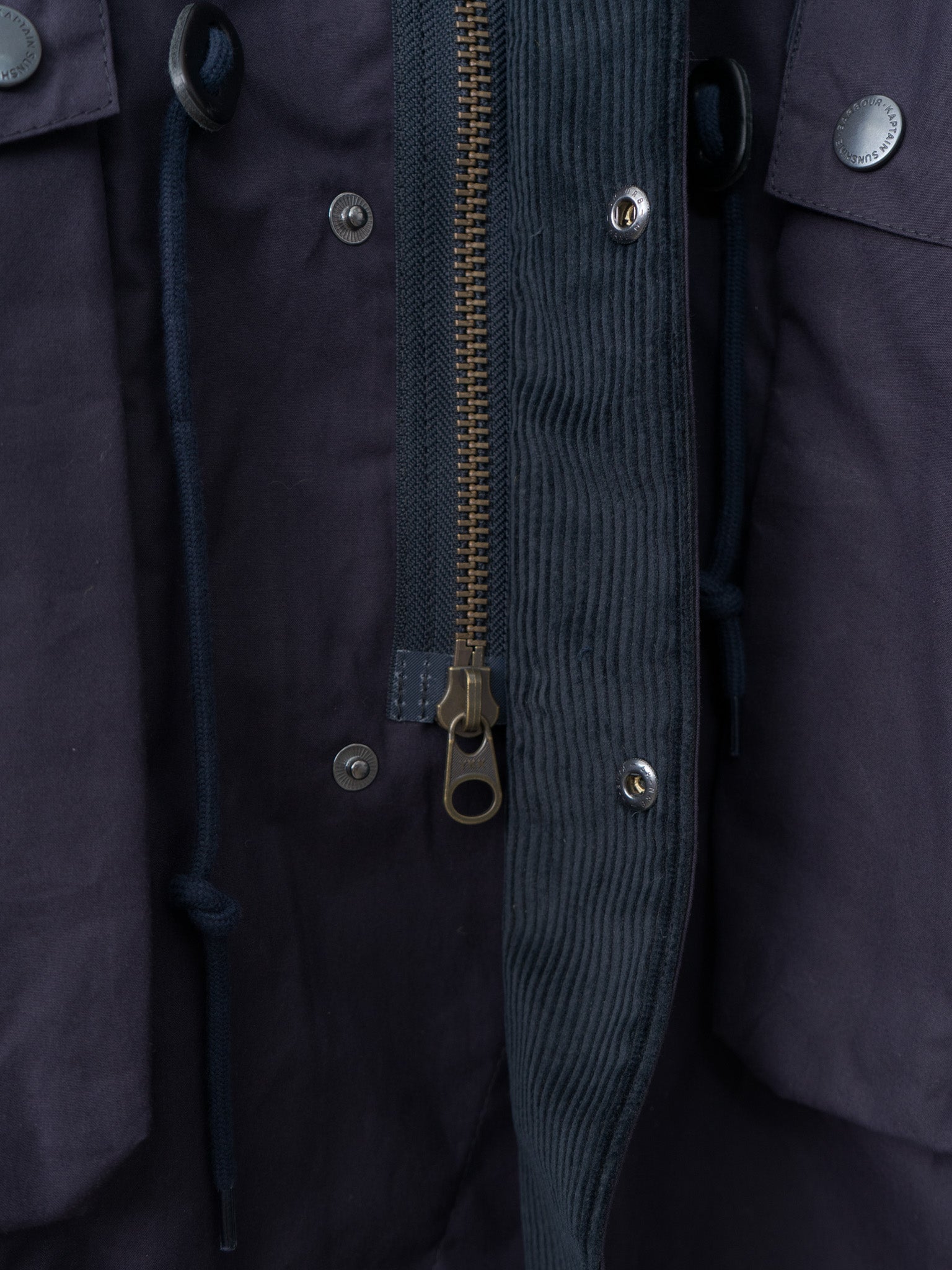 Namu Shop - Kaptain Sunshine Barbour x KS Bedale Casual Field Coat - Dark Indigo