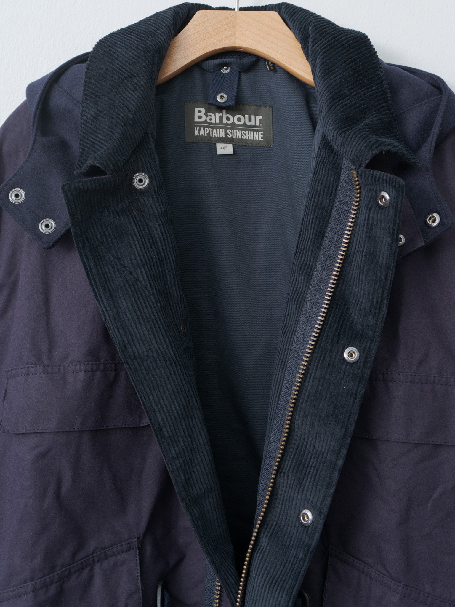Namu Shop - Kaptain Sunshine Barbour x KS Bedale Casual Field Coat - Dark Indigo