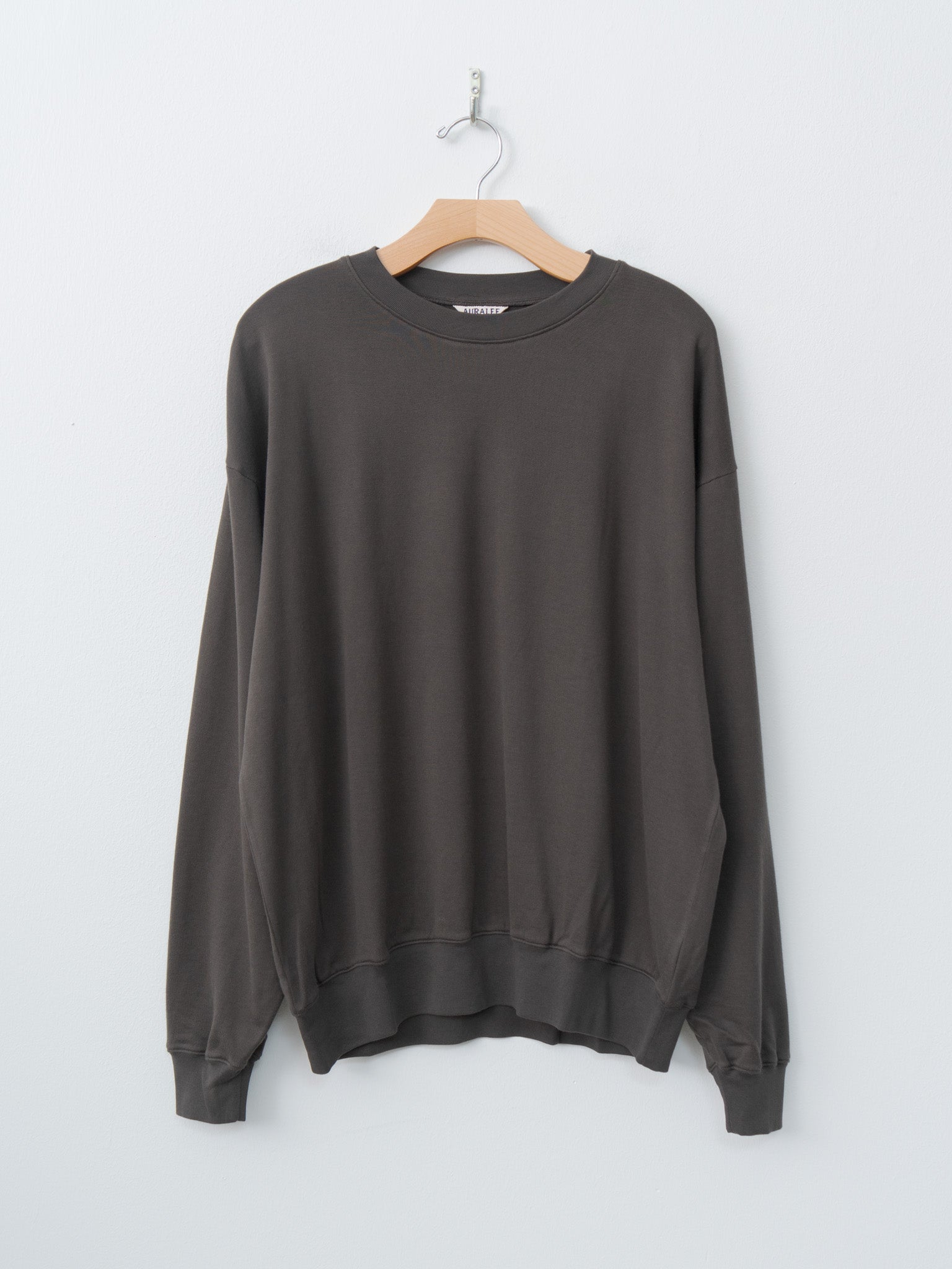 Namu Shop - Auralee Super High Gauge Sweat P/O - Dark Brown