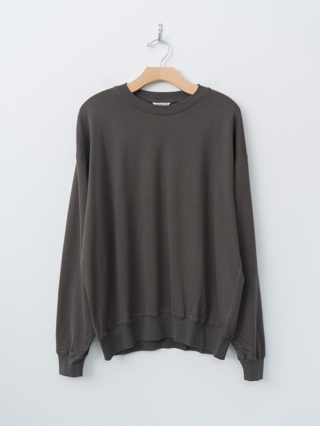 Namu Shop - Auralee Super High Gauge Sweat P/O - Dark Brown