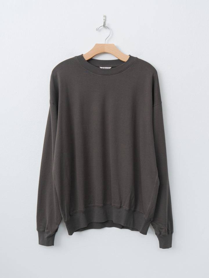 Namu Shop - Auralee Super High Gauge Sweat P/O - Dark Brown