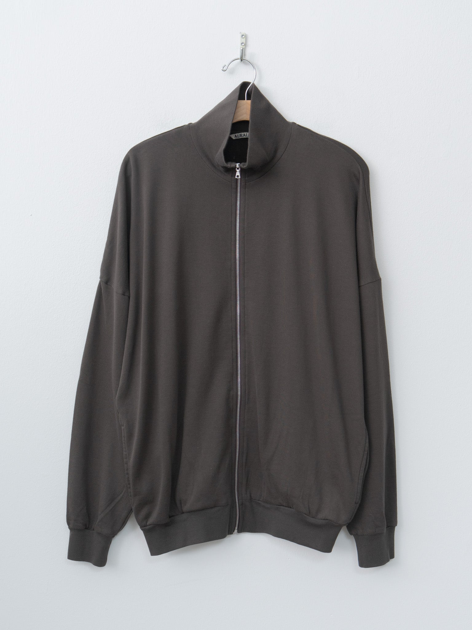 Namu Shop - Auralee Super High Gauge Sweat Zip Blouson - Dark Brown