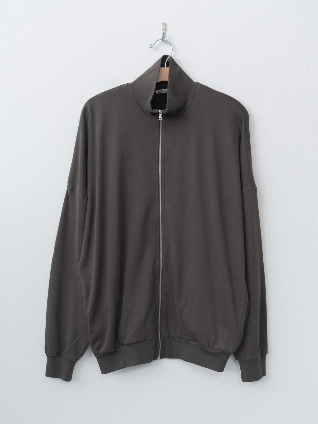 Namu Shop - Auralee Super High Gauge Sweat Zip Blouson - Dark Brown