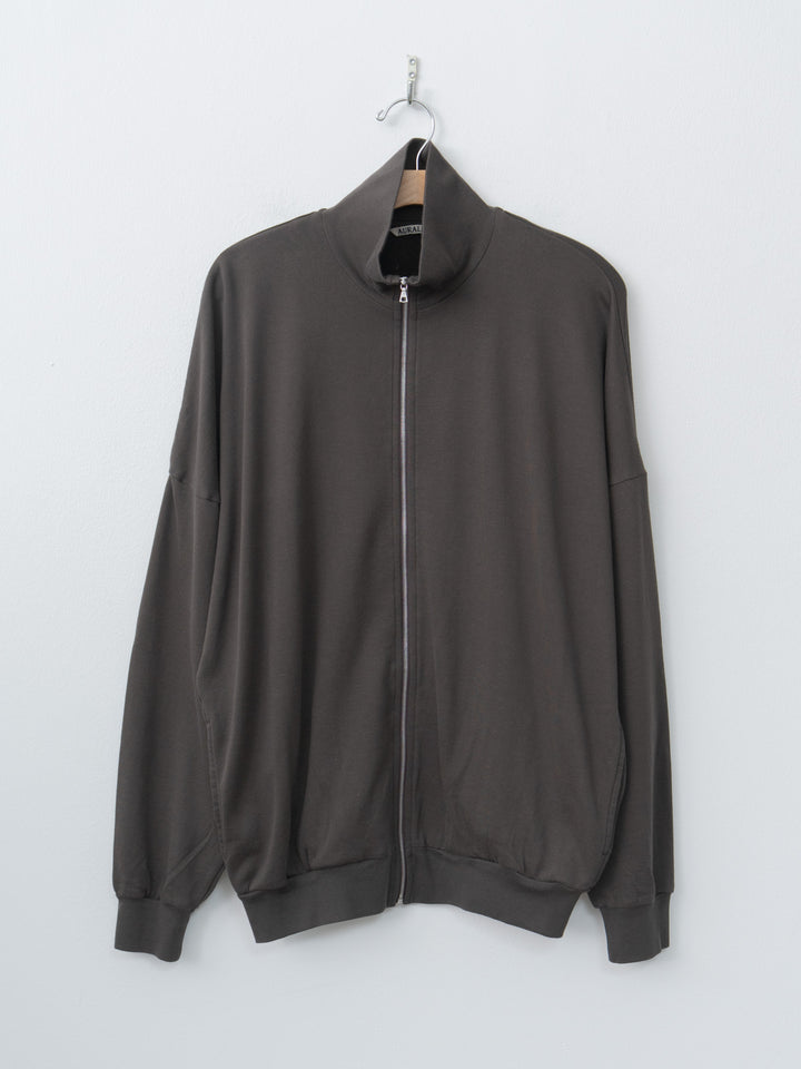 Namu Shop - Auralee Super High Gauge Sweat Zip Blouson - Dark Brown