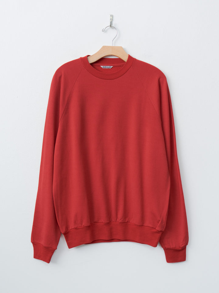 Namu Shop - Auralee Light Wool Sweat P/O - Red (men's)