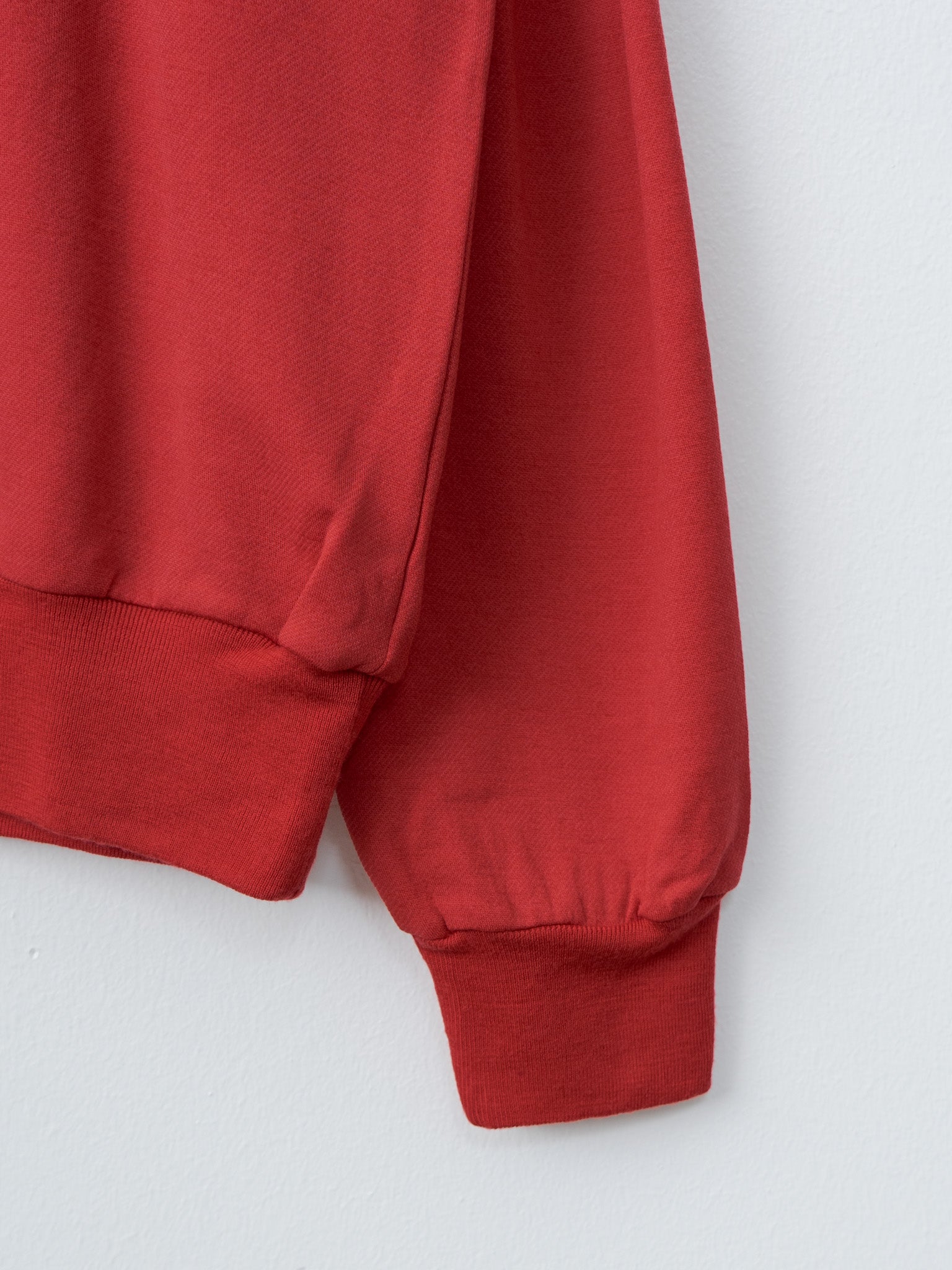 Namu Shop - Auralee Light Wool Sweat P/O - Red (men's)