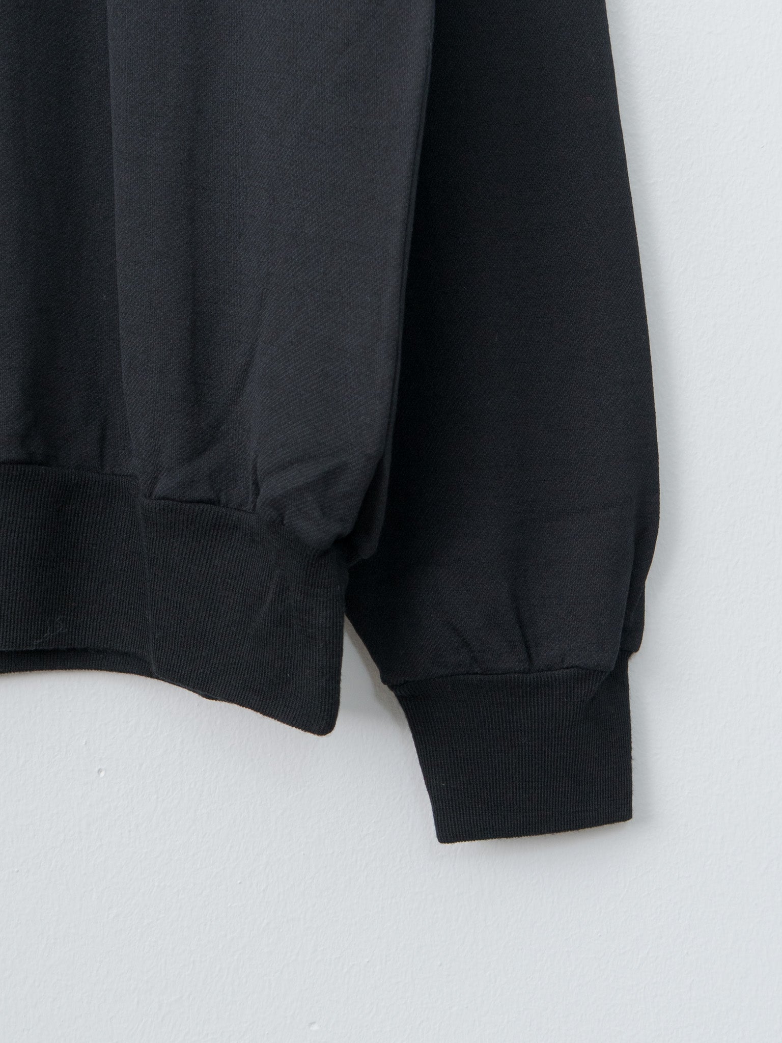 Namu Shop - Auralee Light Wool Sweat P/O - Black