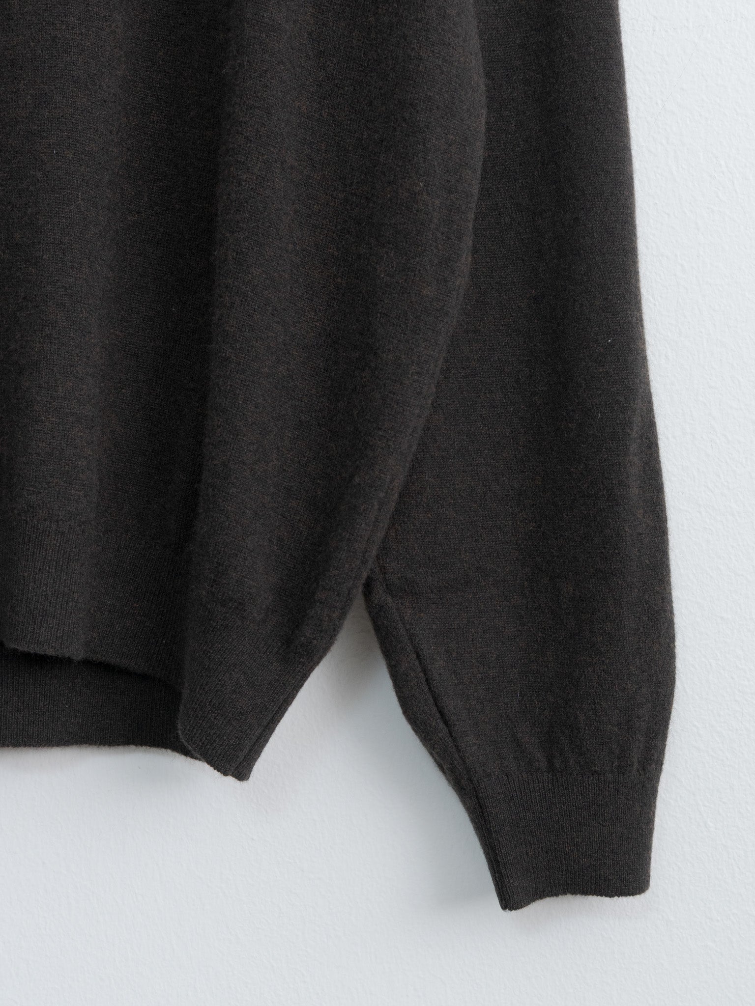 Namu Shop - Aton Super Light Wool Skipper Polo Sweater - Brown