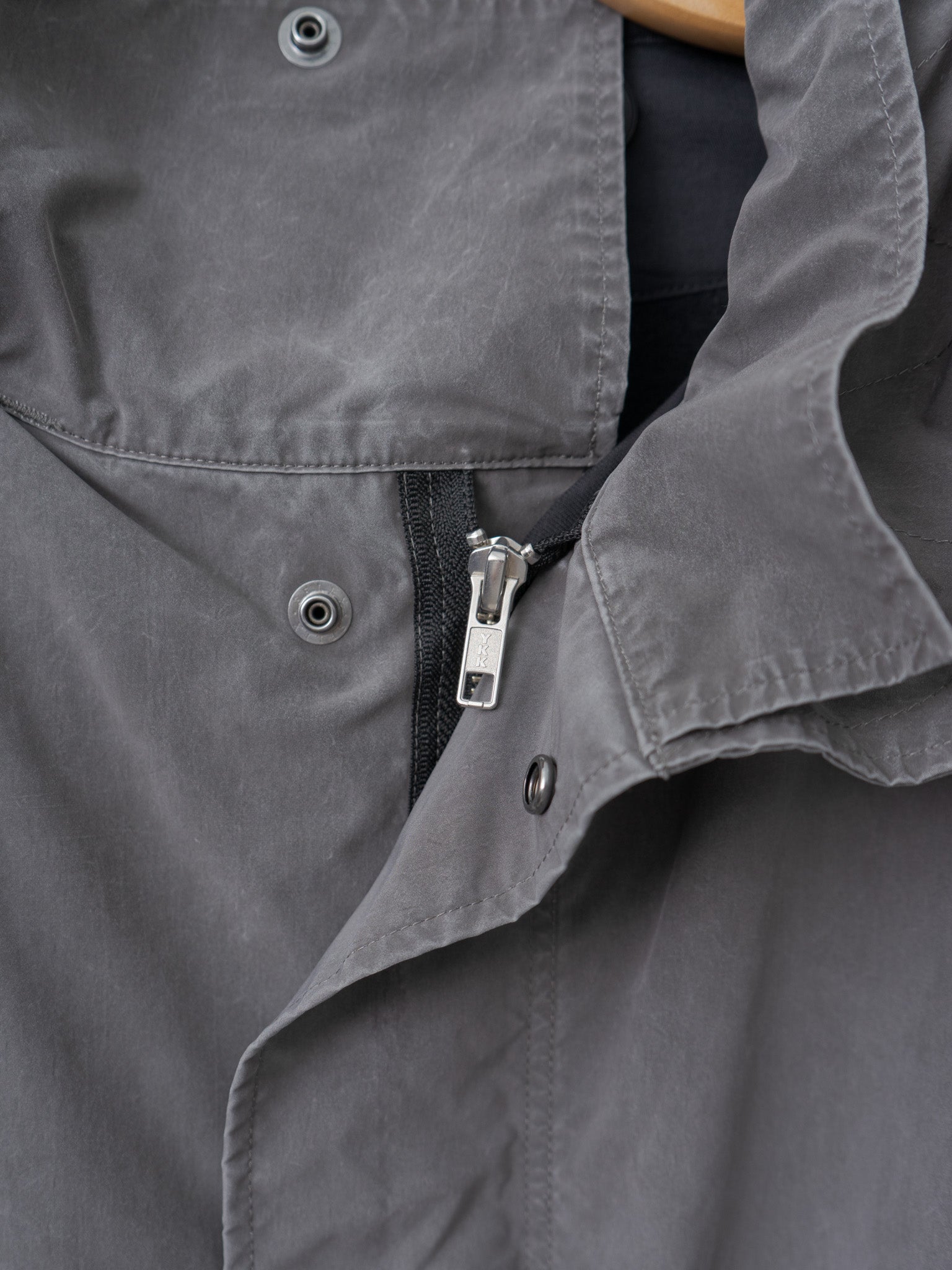 Namu Shop - Aton Pigment Air Weather Short Mods Coat - Sumi