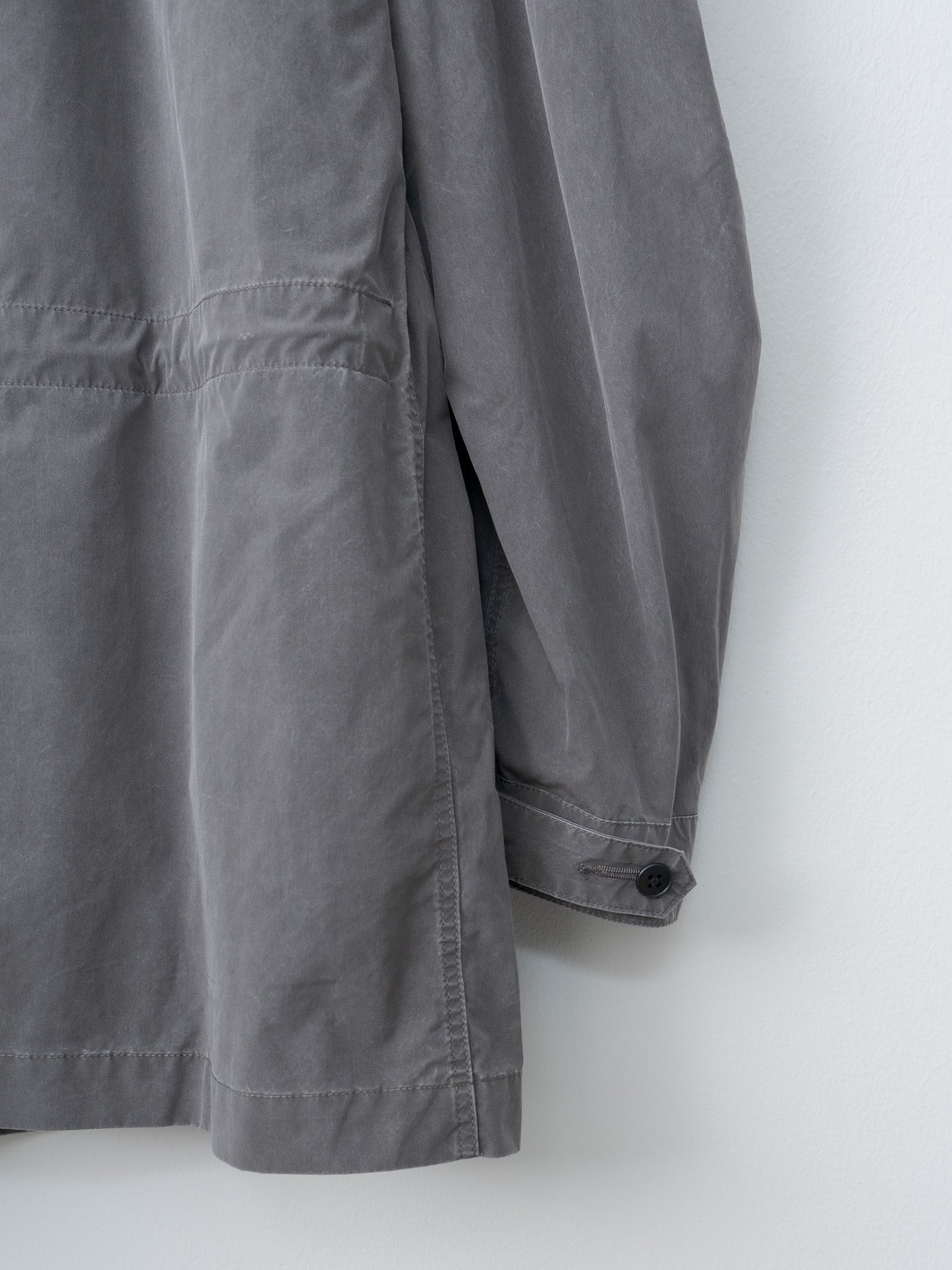Namu Shop - Aton Pigment Air Weather Short Mods Coat - Sumi