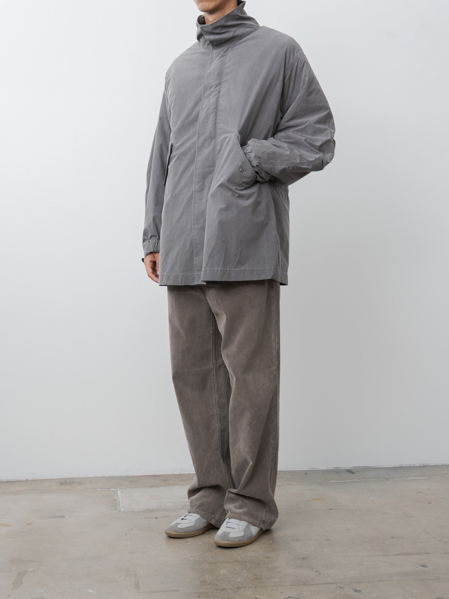 Namu Shop - Aton Pigment Air Weather Short Mods Coat - Sumi