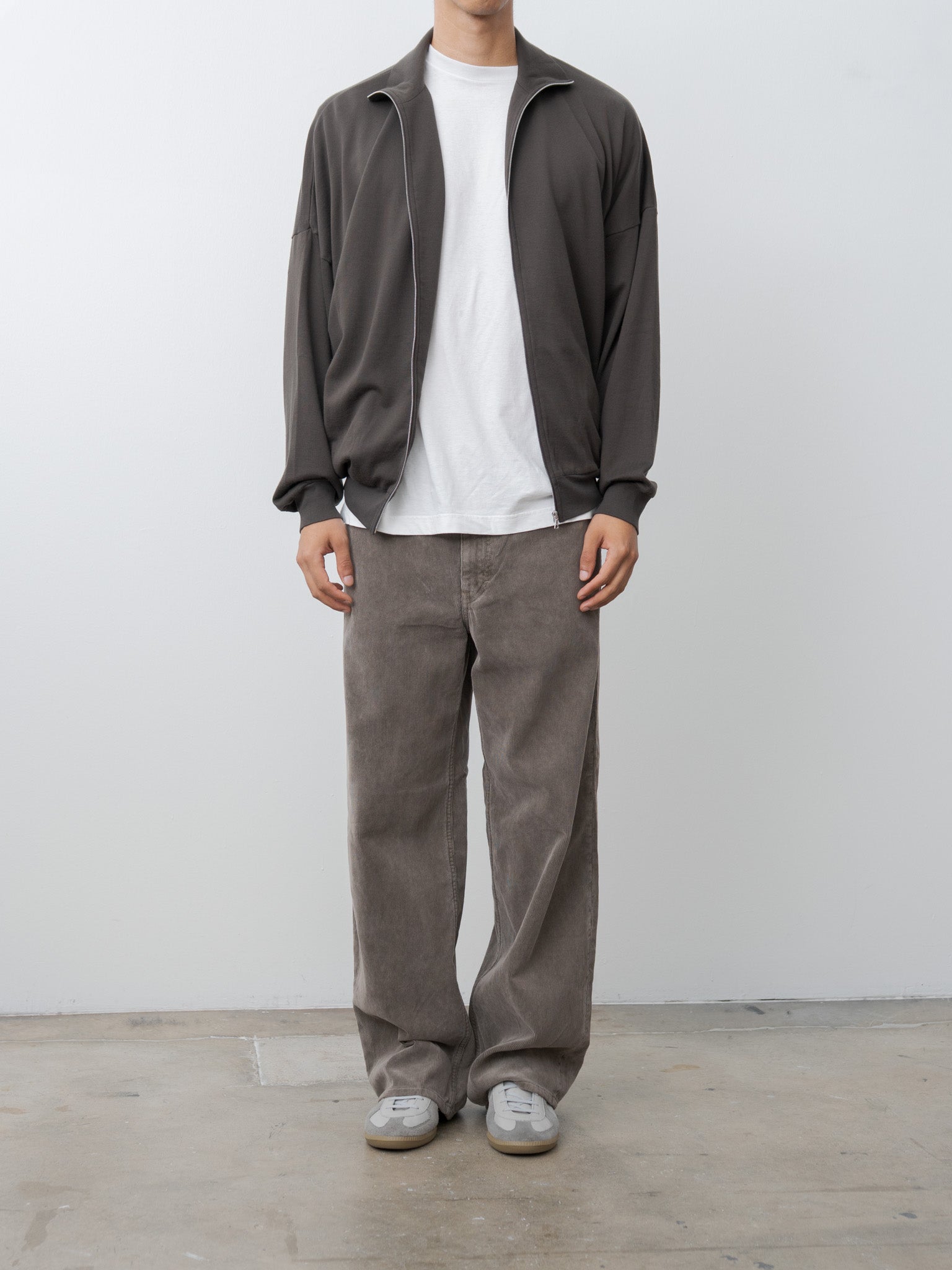 Namu Shop - Auralee Super High Gauge Sweat Zip Blouson - Dark Brown
