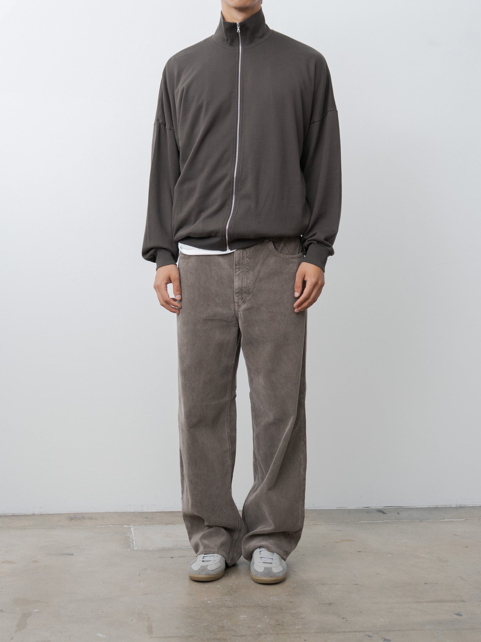 Namu Shop - Auralee Super High Gauge Sweat Zip Blouson - Dark Brown