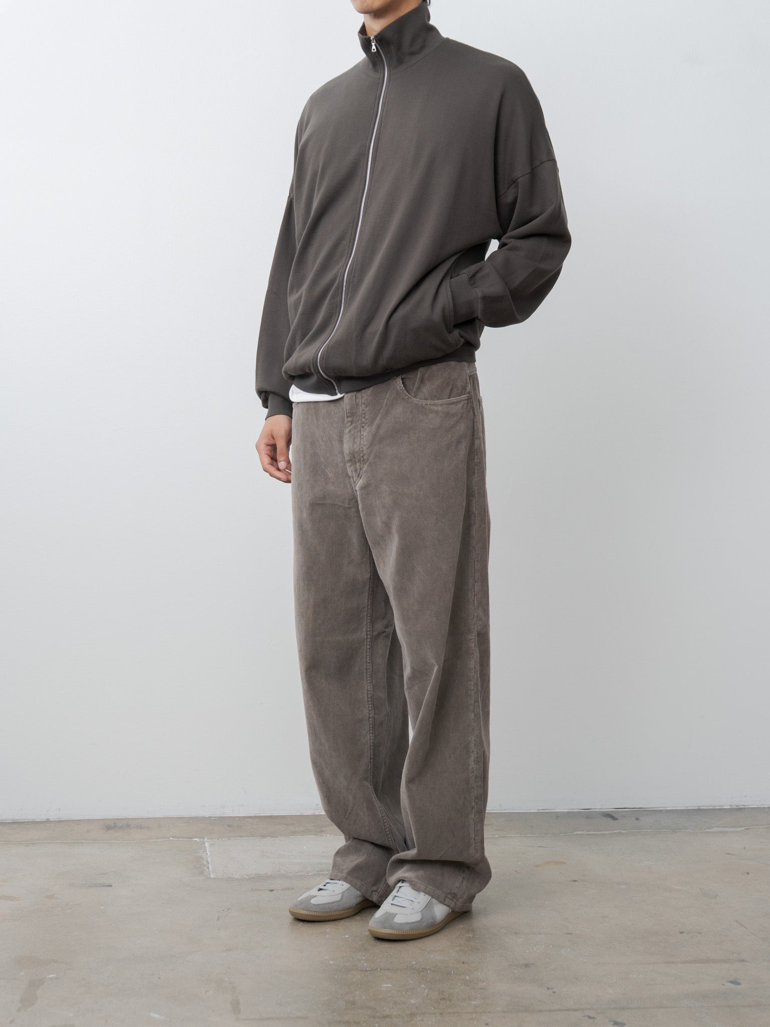Namu Shop - Auralee Super High Gauge Sweat Zip Blouson - Dark Brown