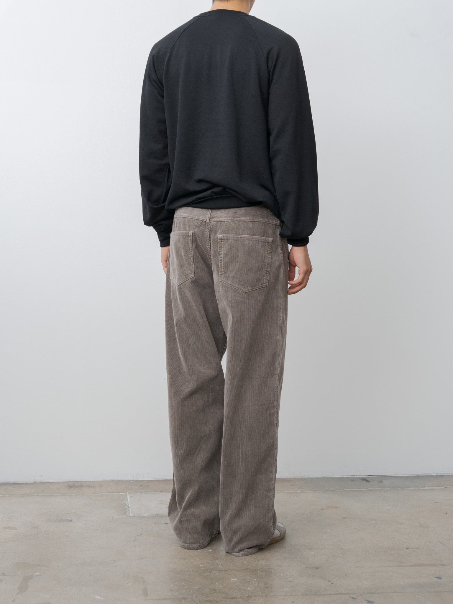 Namu Shop - Auralee Light Wool Sweat P/O - Black