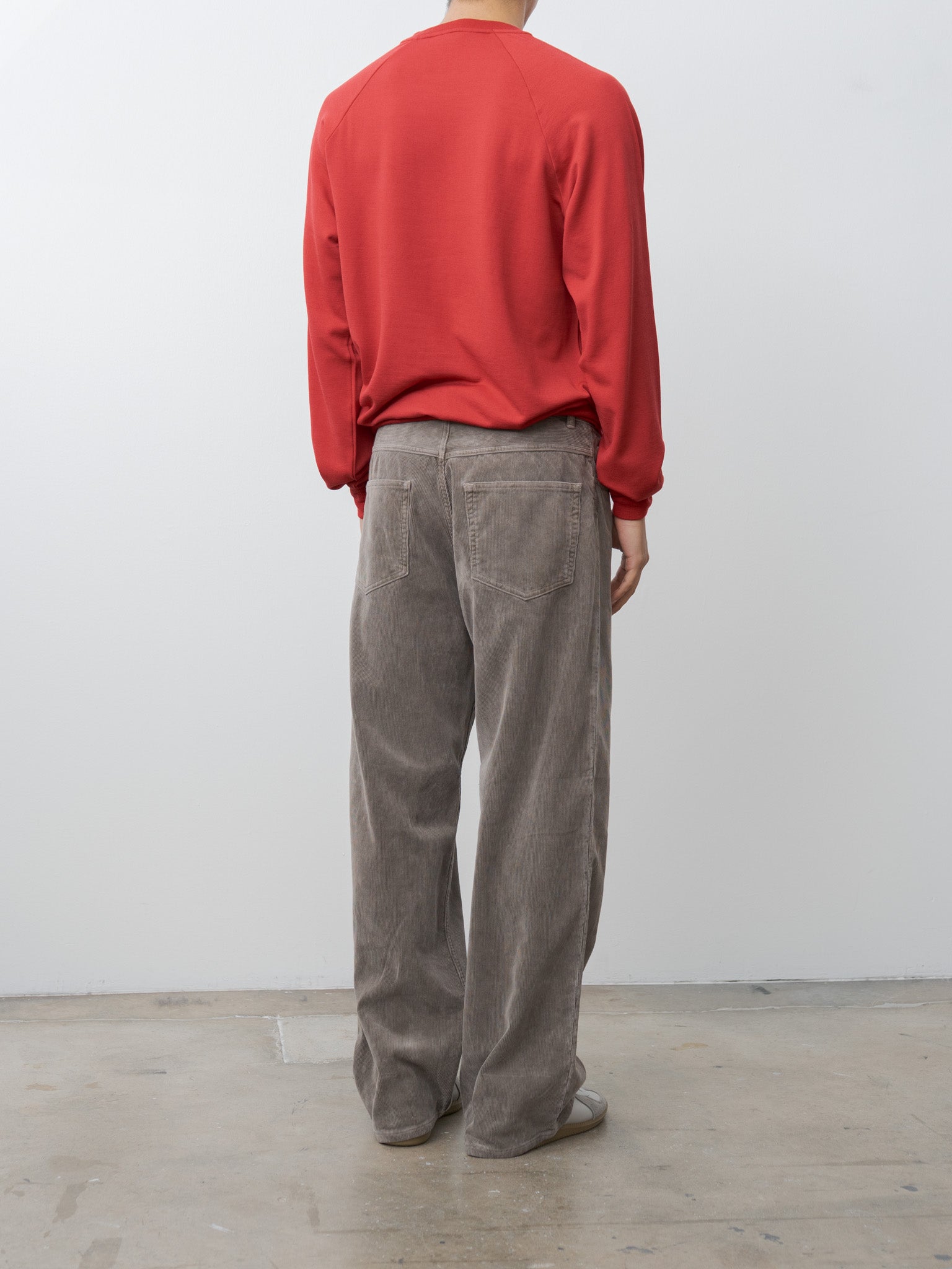 Namu Shop - Auralee Light Wool Sweat P/O - Red (men's)