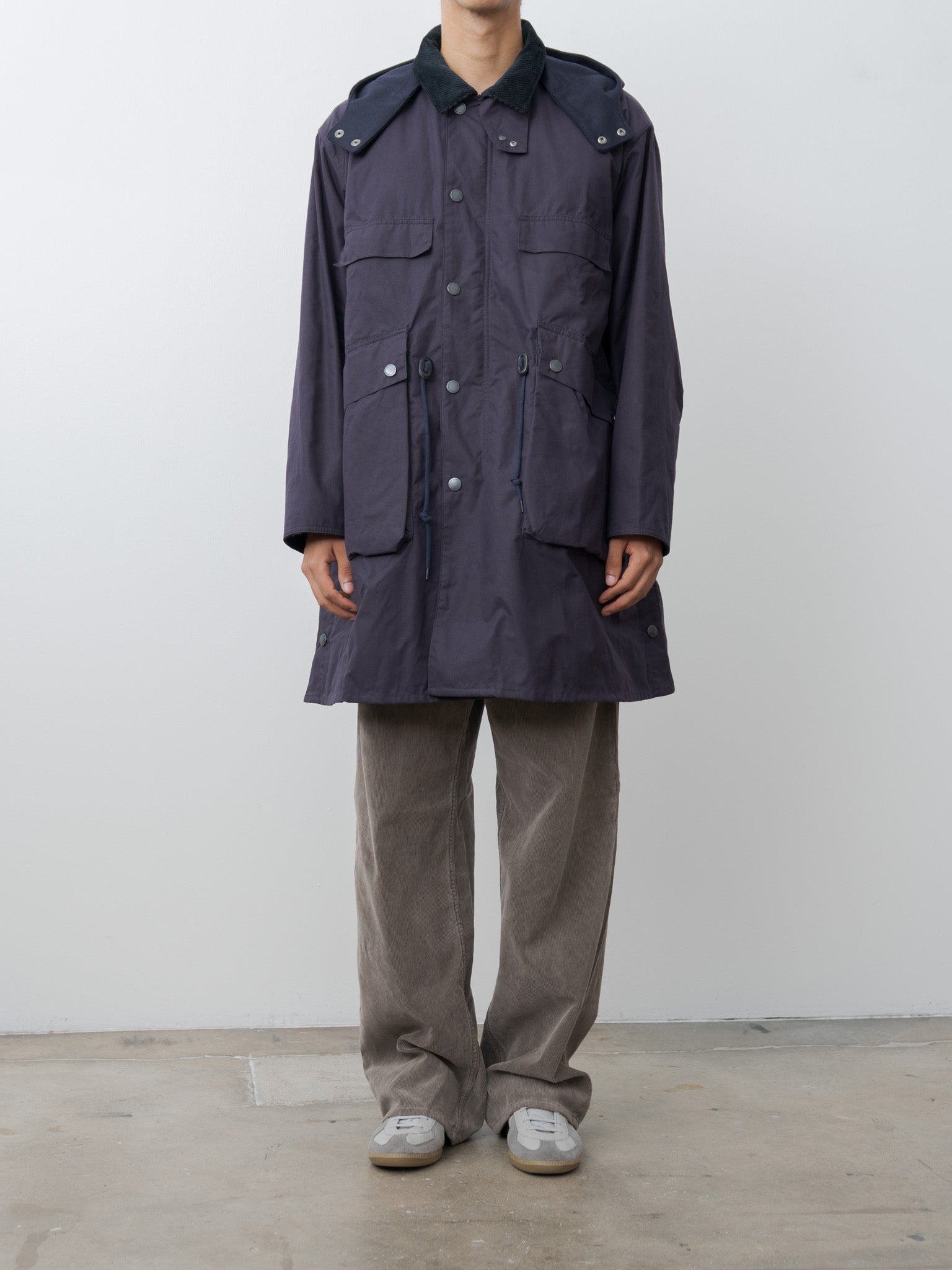 Namu Shop - Kaptain Sunshine Barbour x KS Bedale Casual Field Coat - Dark Indigo
