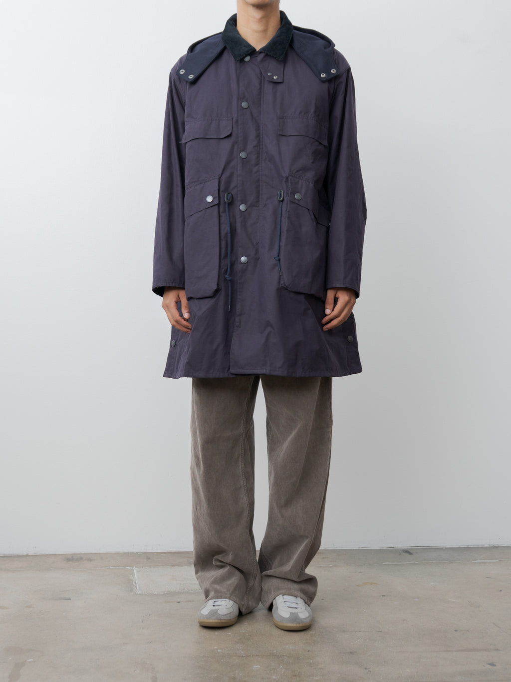 Namu Shop - Kaptain Sunshine Barbour x KS Bedale Casual Field Coat - Dark Indigo