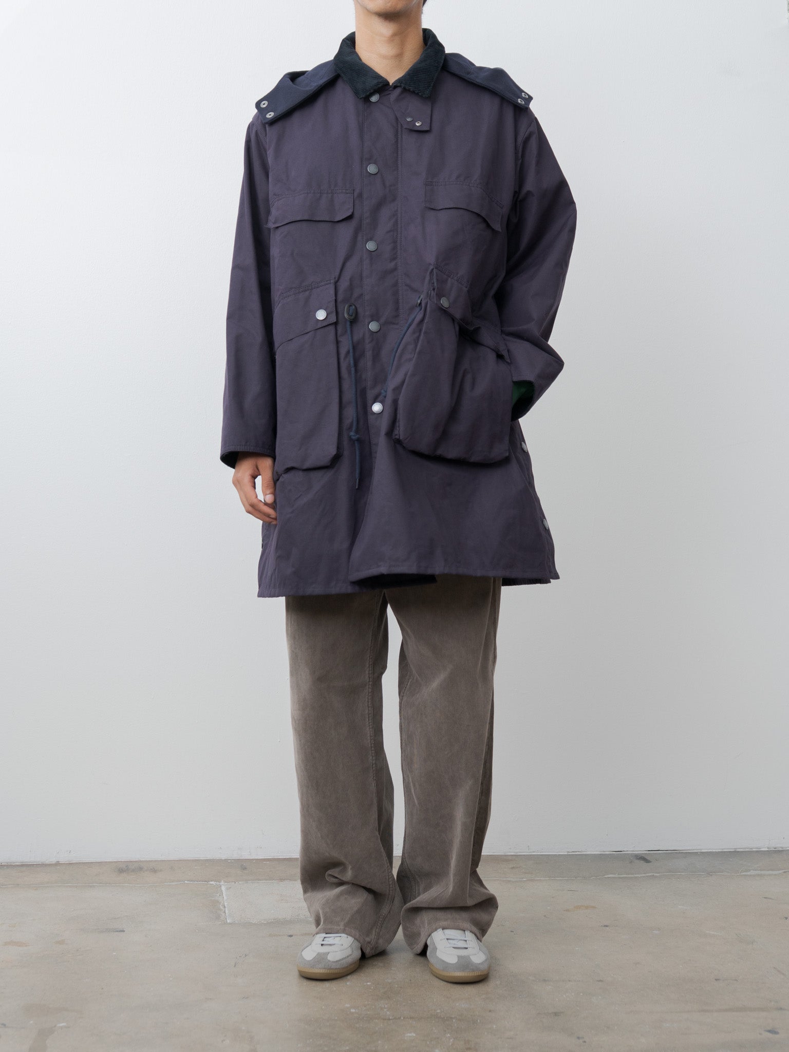 Namu Shop - Kaptain Sunshine Barbour x KS Bedale Casual Field Coat - Dark Indigo