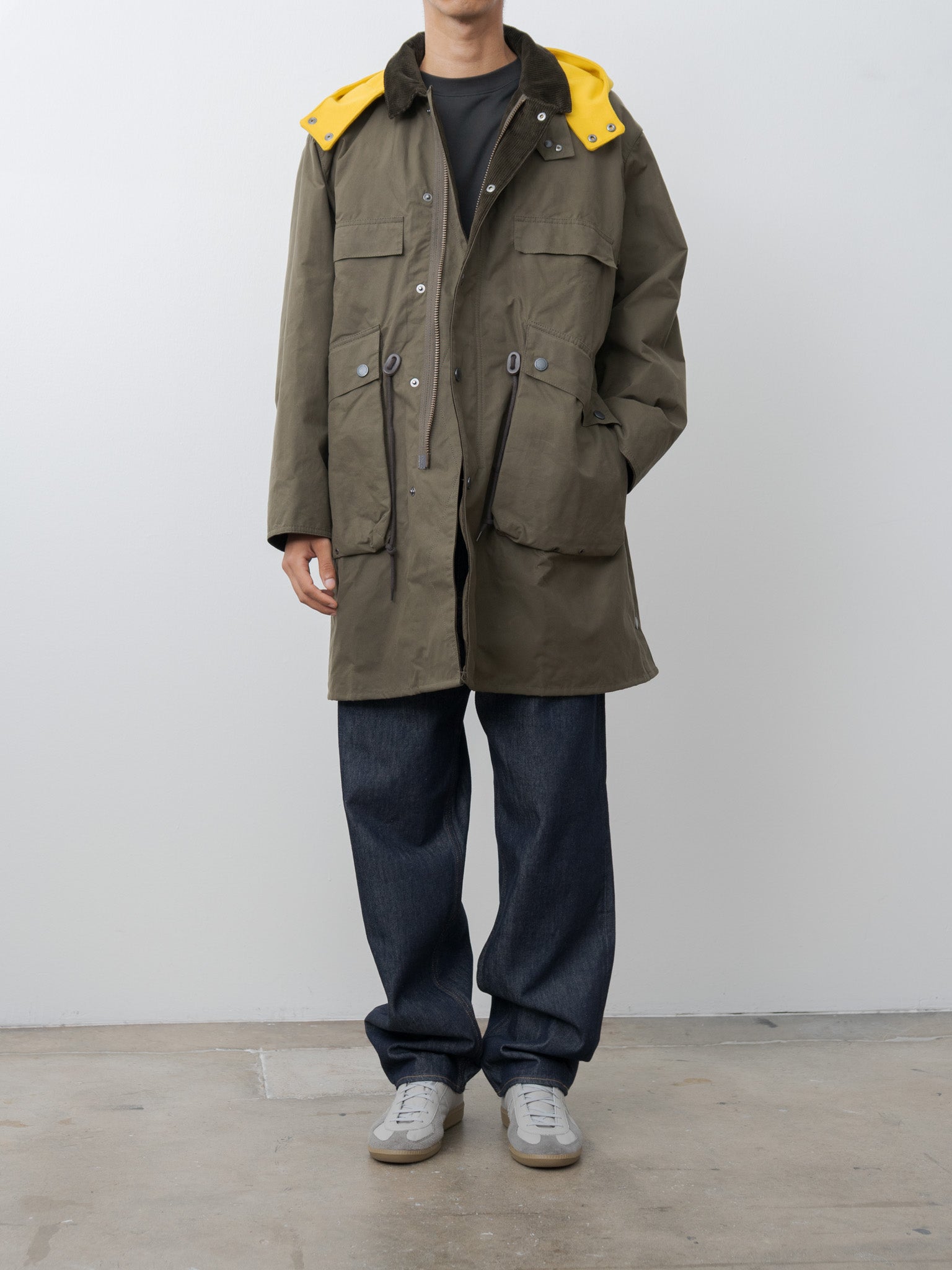 Namu Shop - Kaptain Sunshine Barbour x KS Bedale Casual Field Coat - Khaki Brown