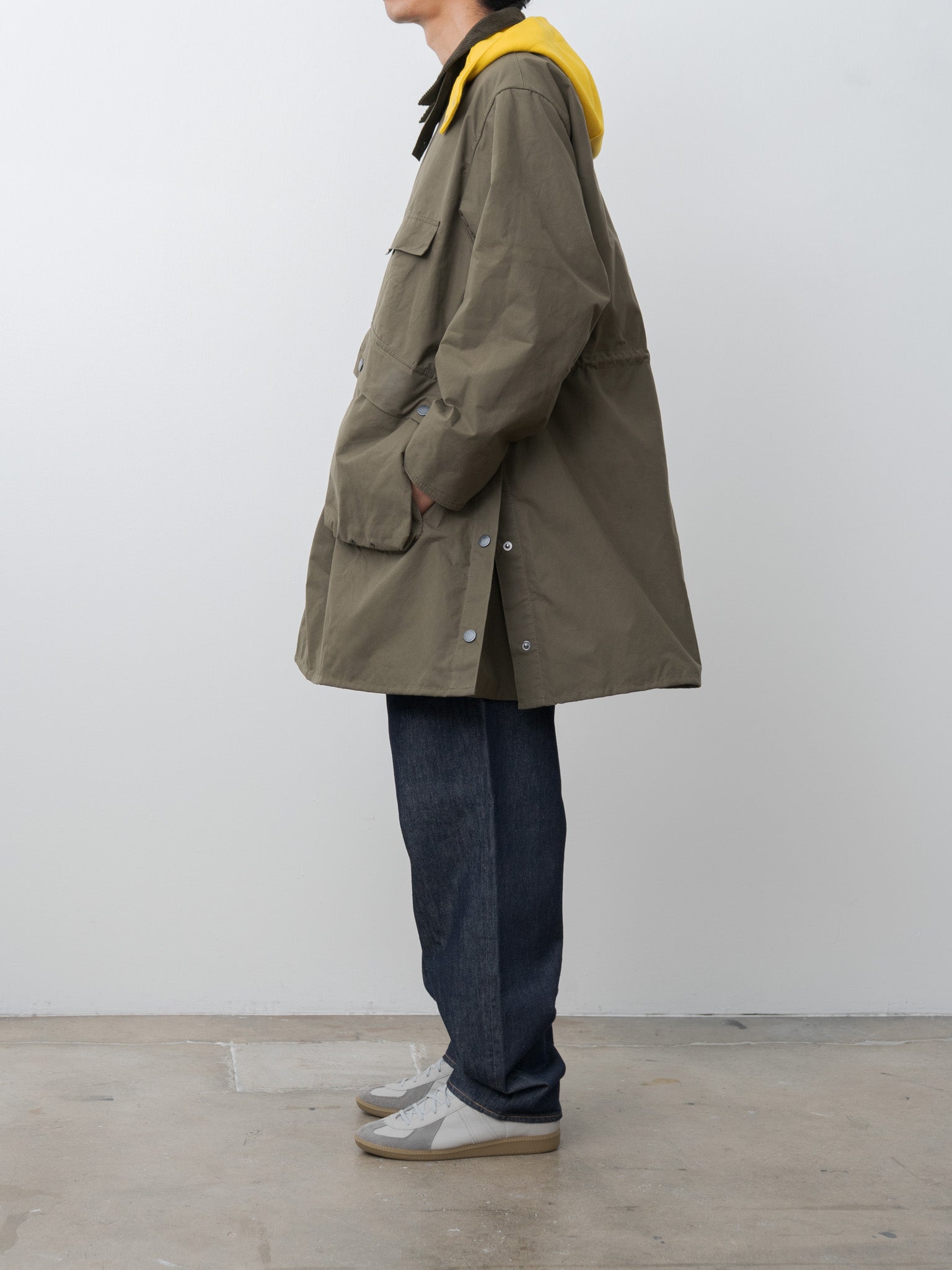 Namu Shop - Kaptain Sunshine Barbour x KS Bedale Casual Field Coat - Khaki Brown