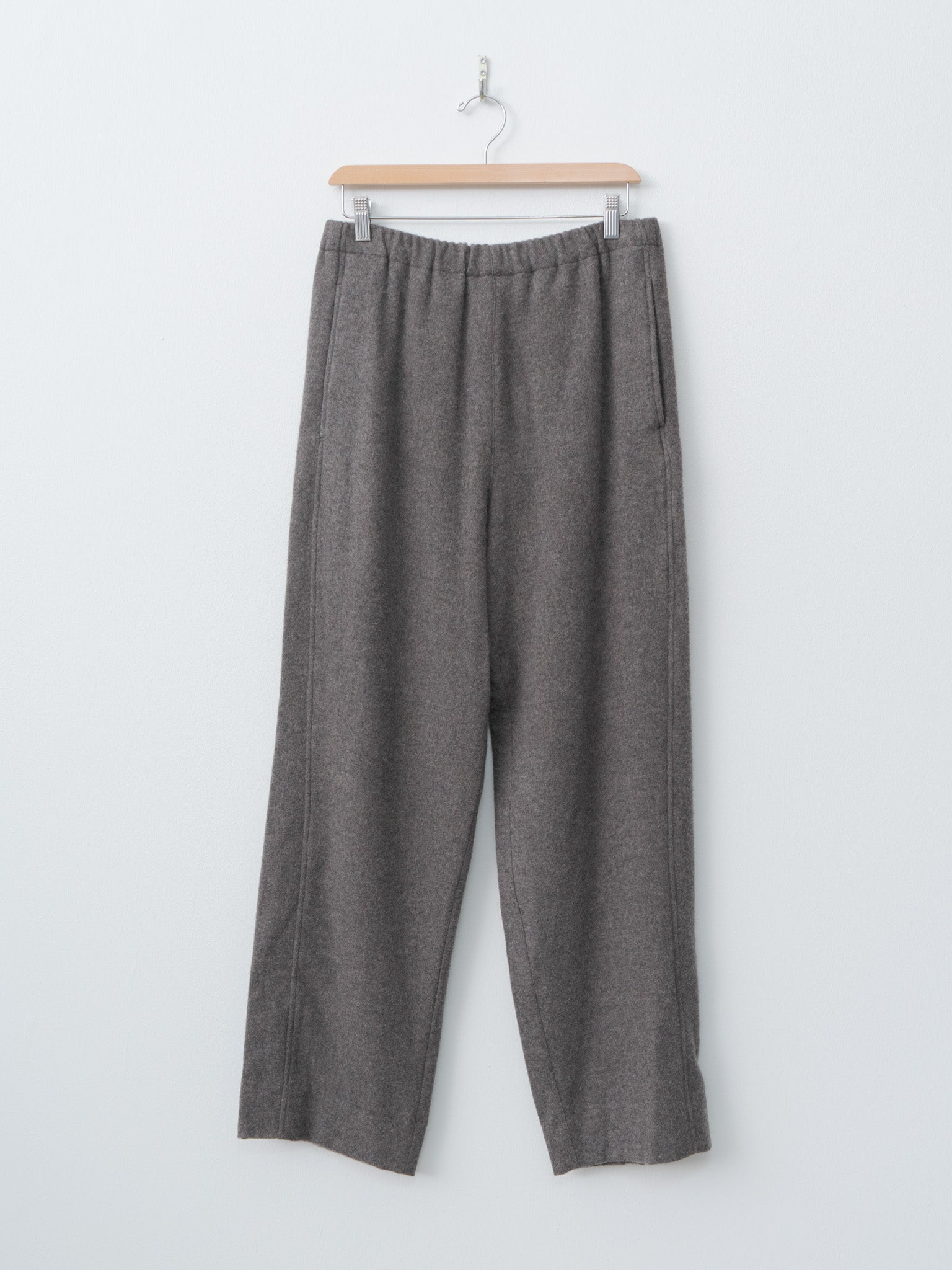 Namu Shop - ssstein Wool Cashmere Fleece Easy Trouser - Gray Brown