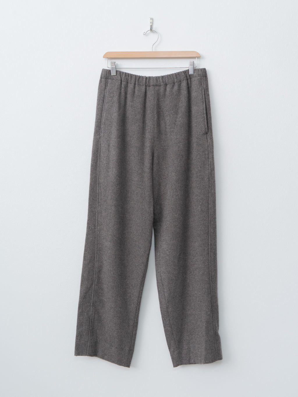 Namu Shop - ssstein Wool Cashmere Fleece Easy Trouser - Gray Brown