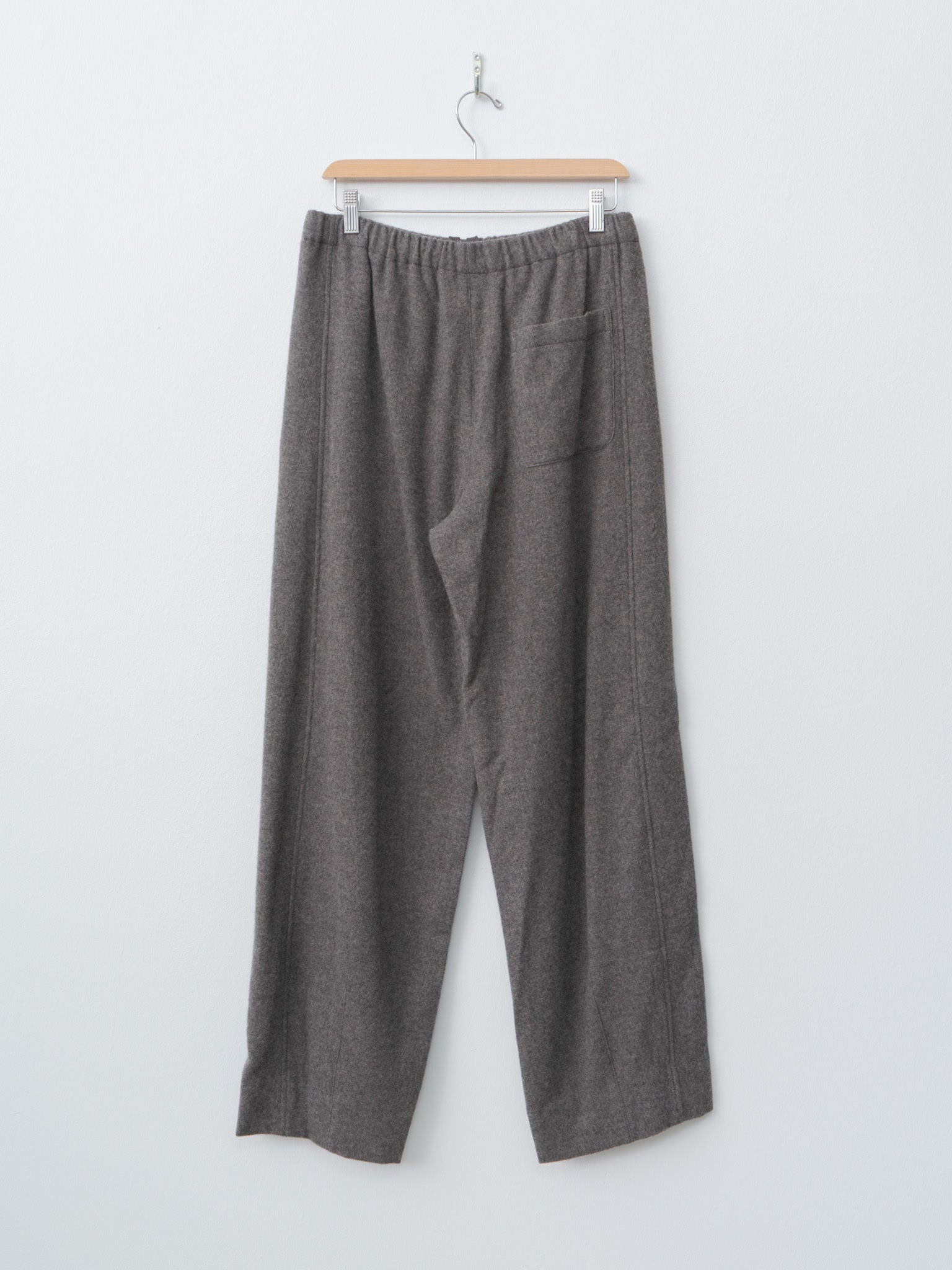 Namu Shop - ssstein Wool Cashmere Fleece Easy Trouser - Gray Brown