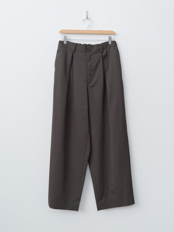 Namu Shop - ssstein Easy Wide Trousers - Gray Khaki